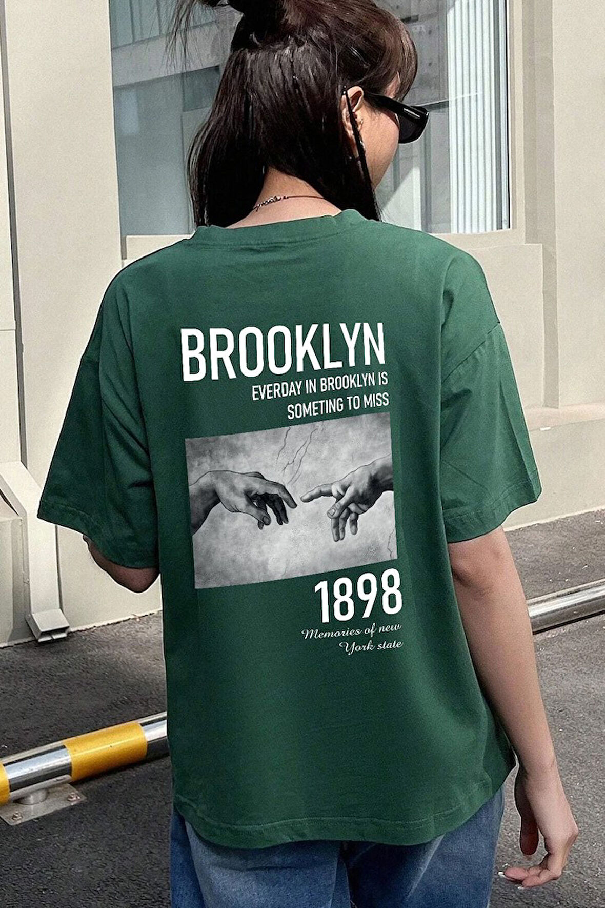 Uyguntarz Unisex 1898 Brooklyn Baskılı T-shirt