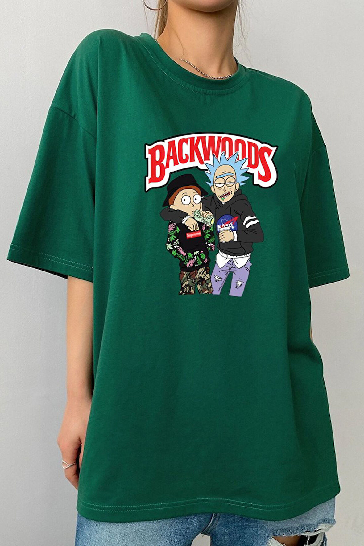 Uyguntarz Unisex Backwoods Baskılı T-shirt