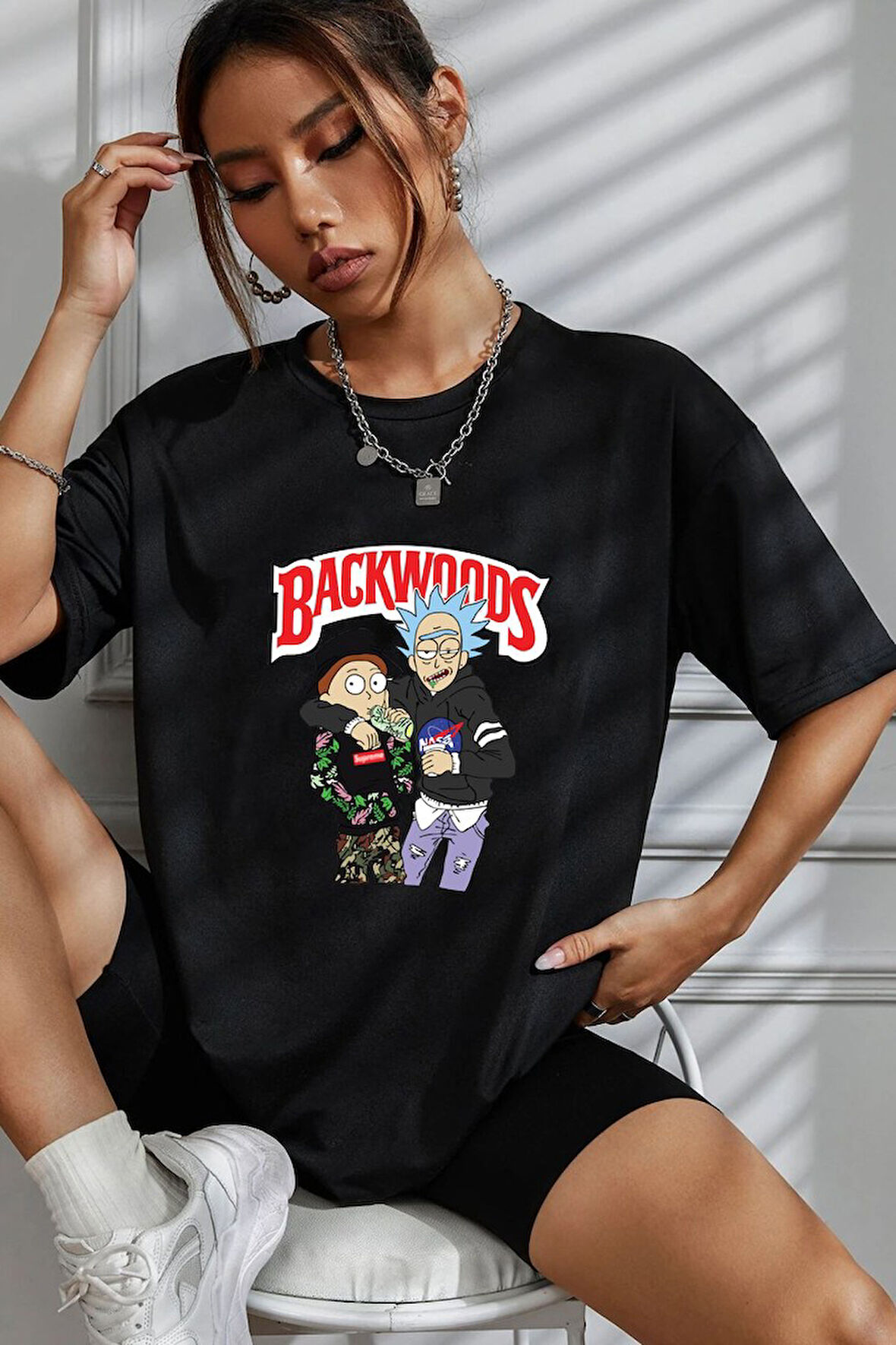 Uyguntarz Unisex Backwoods Baskılı T-shirt