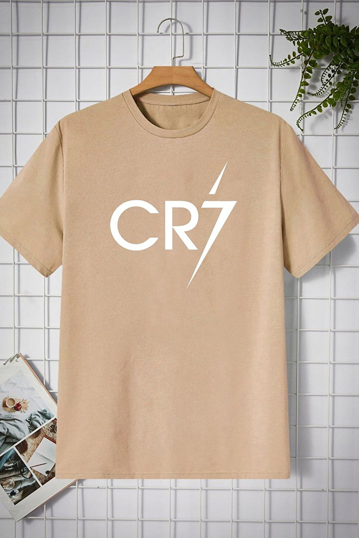 Unisex Cr7 Baskılı T-shirt