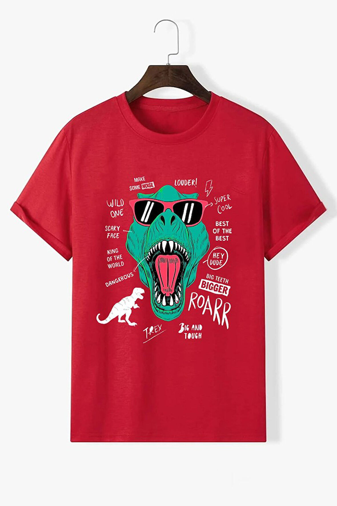 Uyguntarz Unisex T - Rex Baskılı T-shirt
