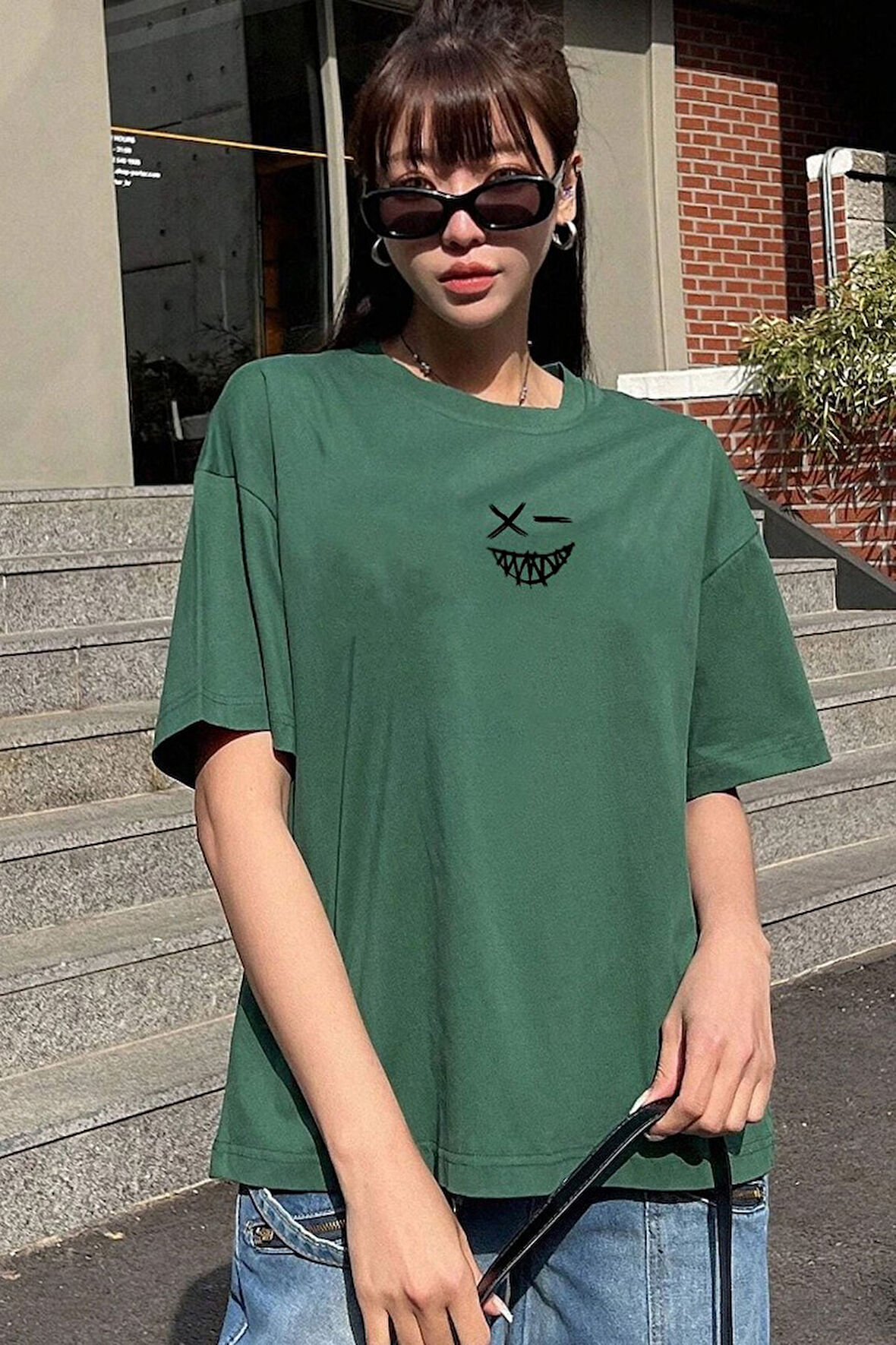 Uyguntarz Unisex Cartoon Graphic Baskılı T-shirt