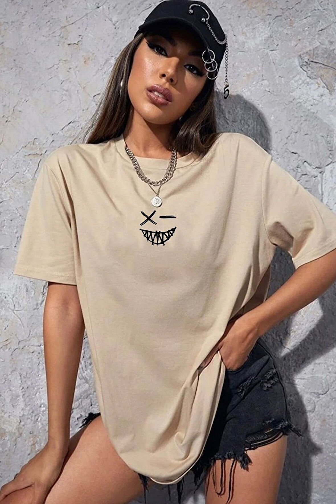 Uyguntarz Unisex Cartoon Graphic Baskılı T-shirt