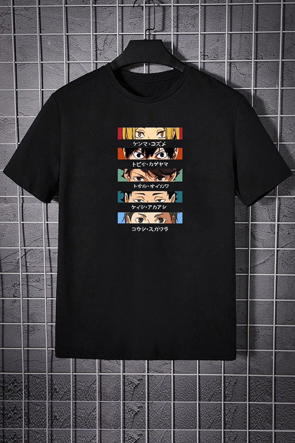 Uyguntarz Unisex Cosplay Haikyuu Baskılı T-shirt