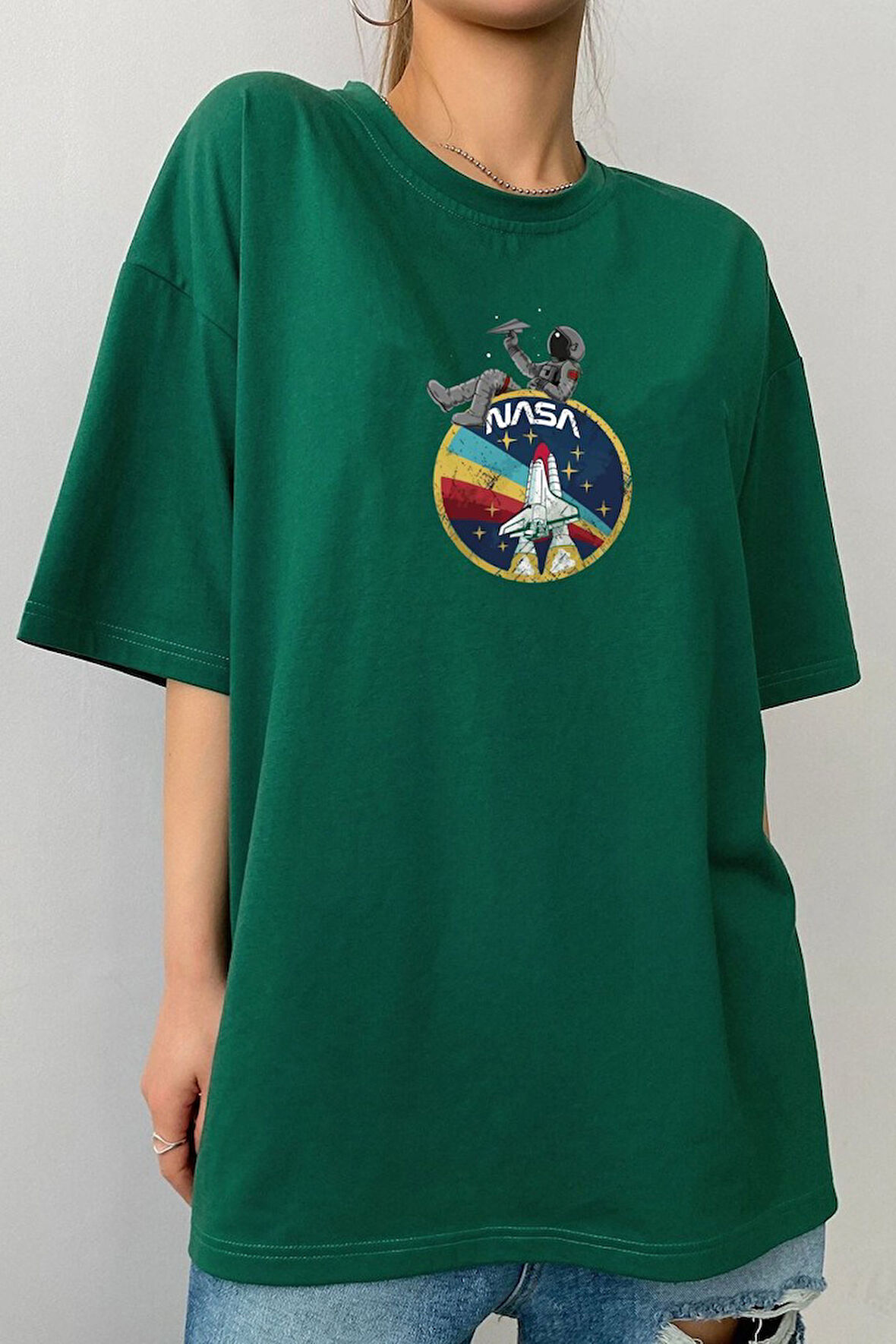 Uyguntarz Unisex Nasa Baskılı T-shirt