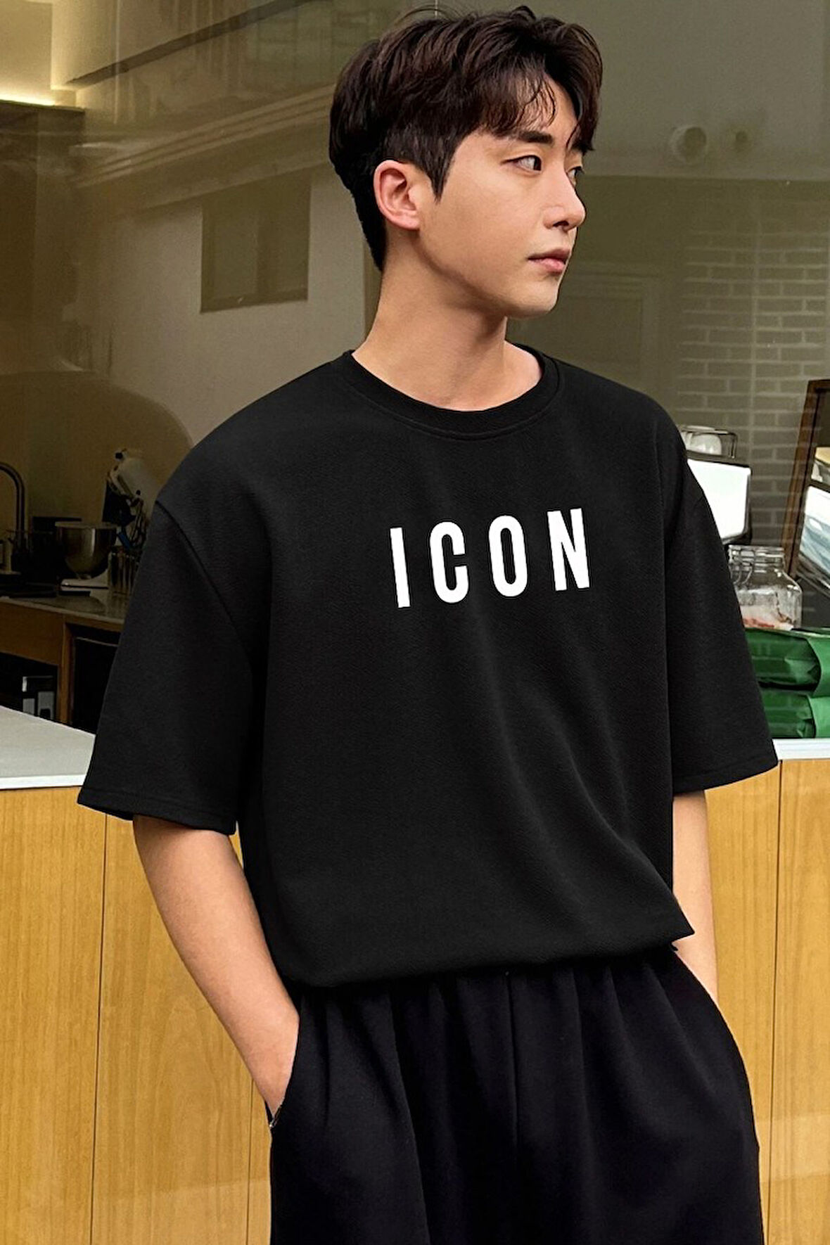 Unisex Icon Baskılı T-shirt