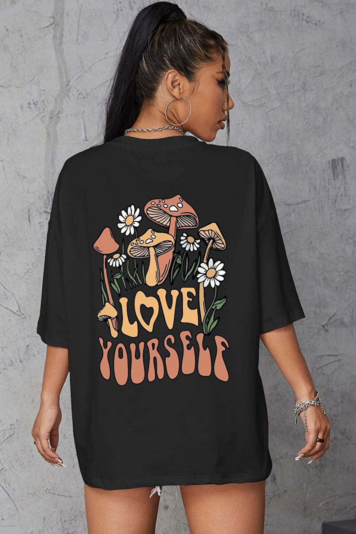 Uyguntarz Unisex Love Yourself Baskılı T-shirt