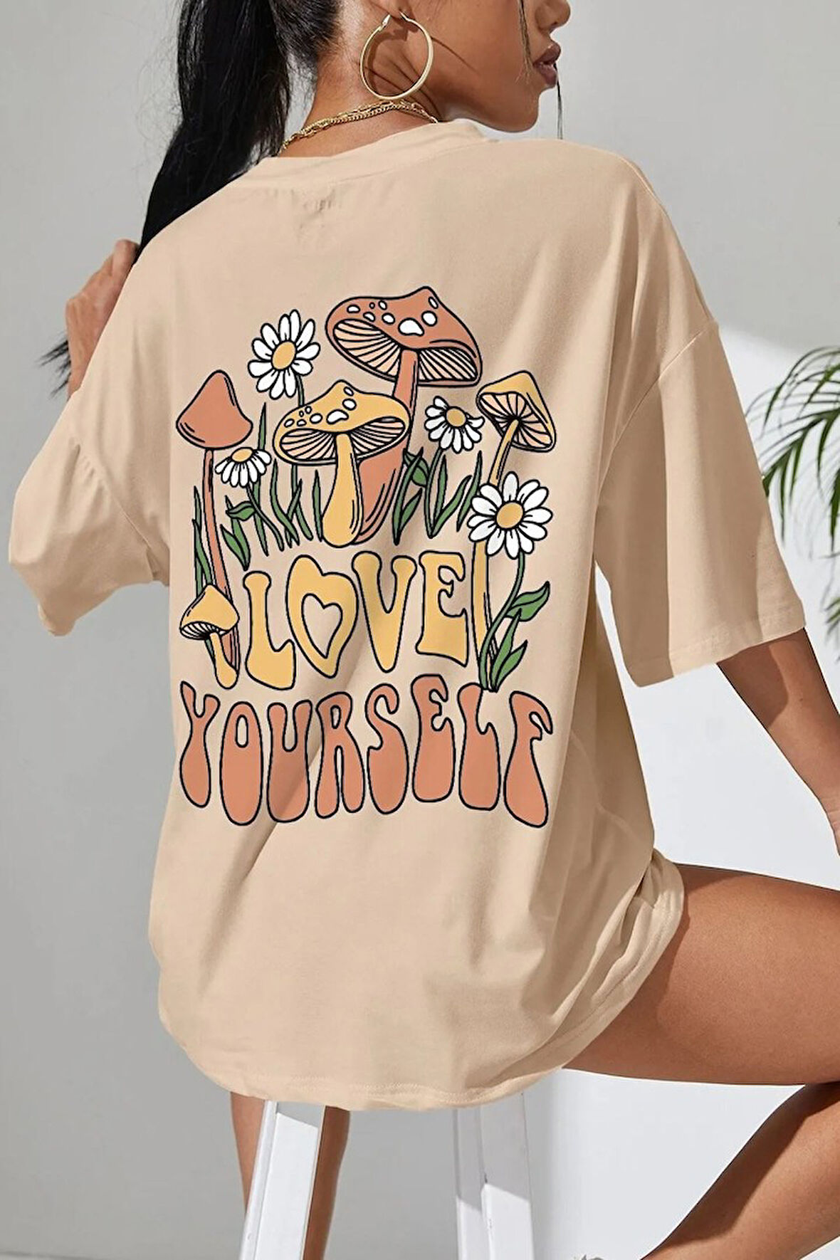 Uyguntarz Unisex Love Yourself Baskılı T-shirt