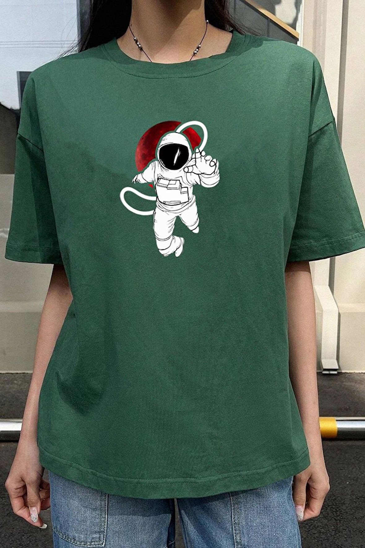 Uyguntarz Unisex Nasa Baskılı T-shirt