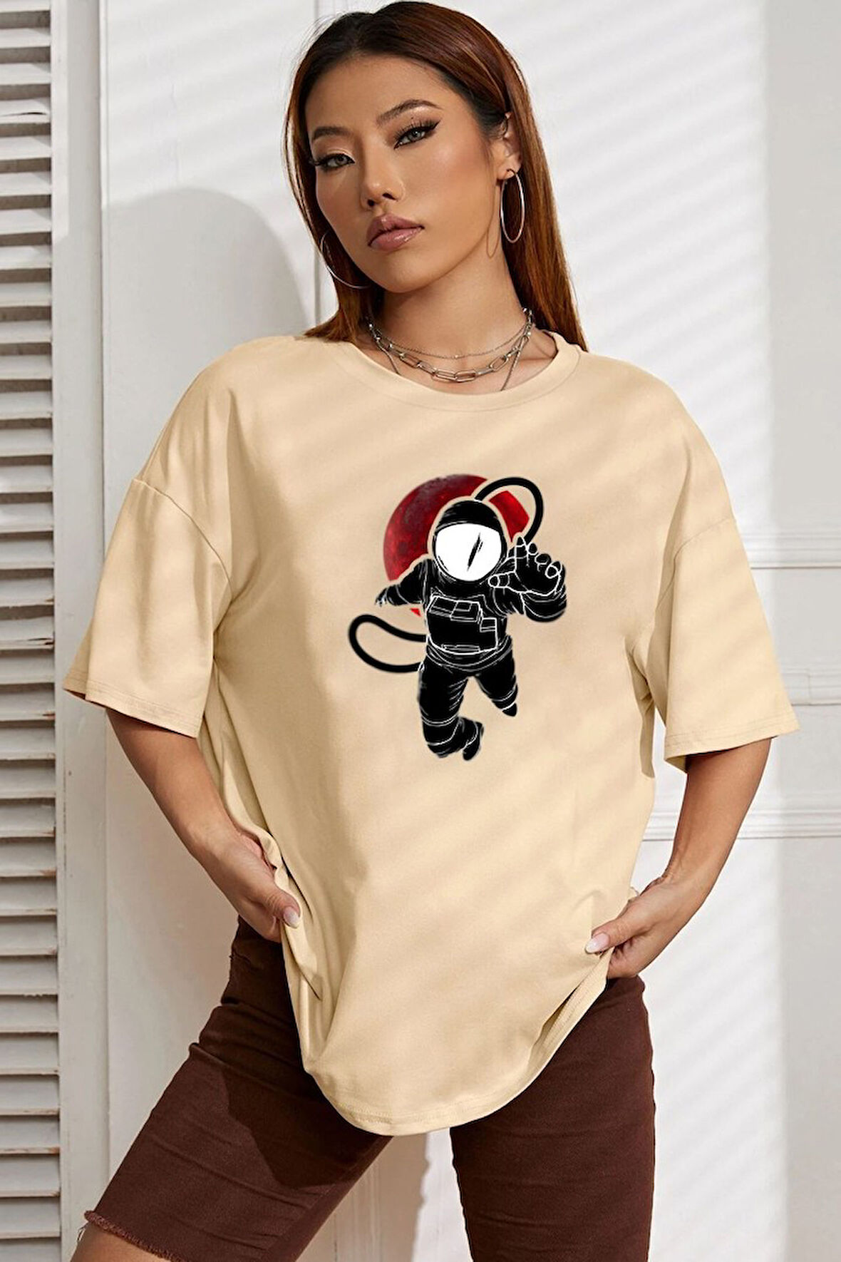 Uyguntarz Unisex Nasa Baskılı T-shirt
