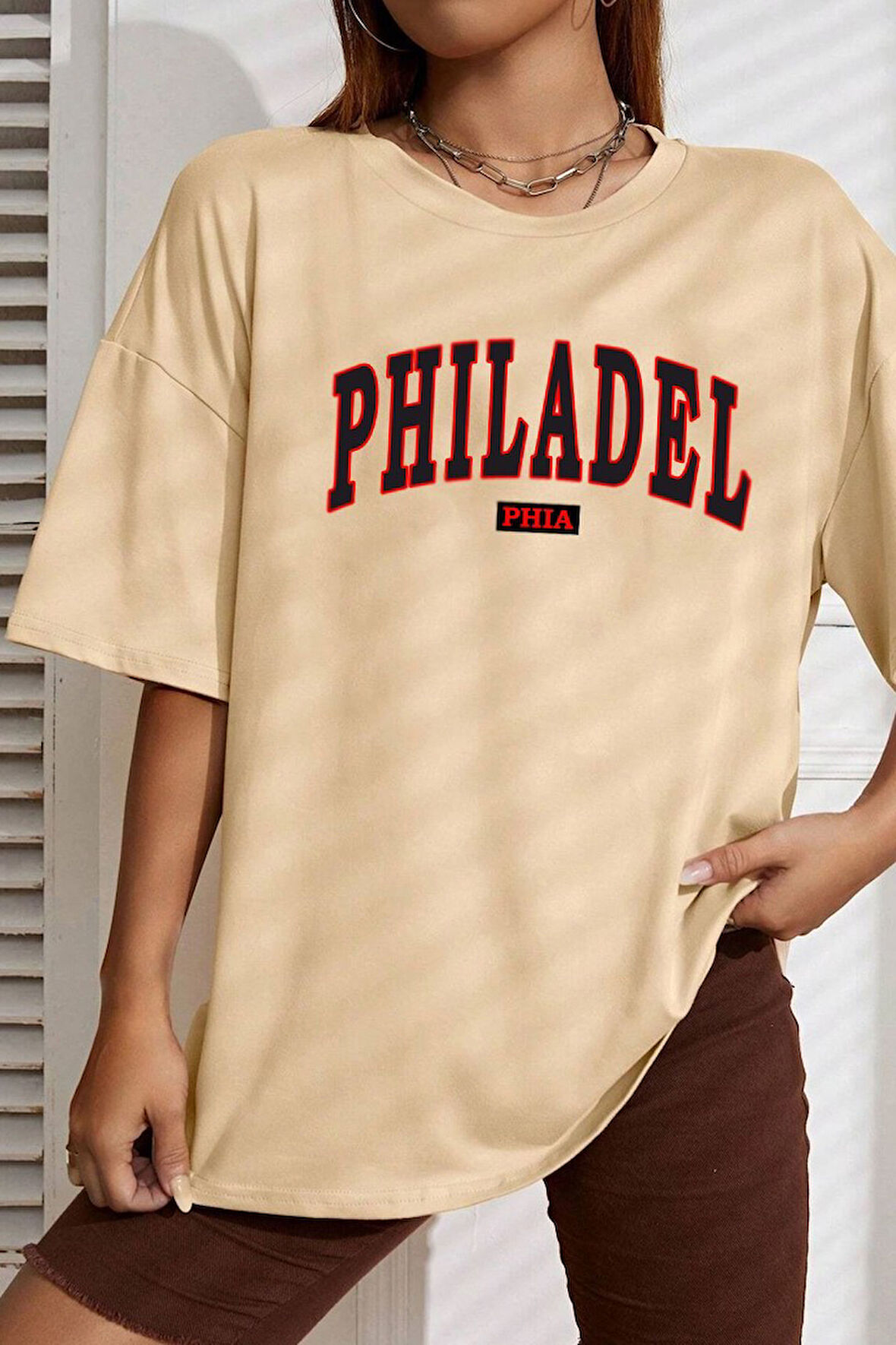 Uyguntarz Unisex Philadelphia Baskılı T-shirt