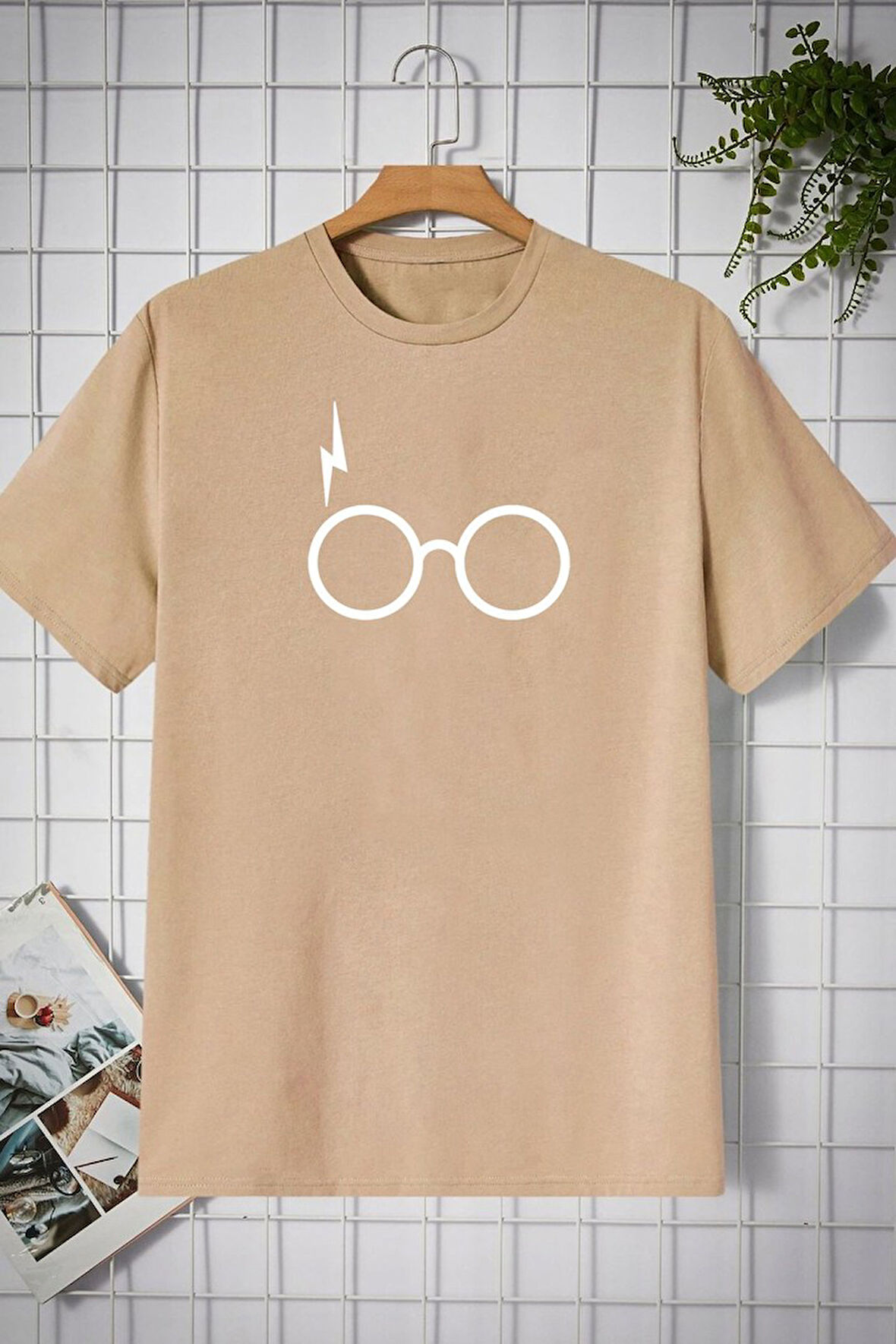 Unisex Potter Baskılı T-shirt