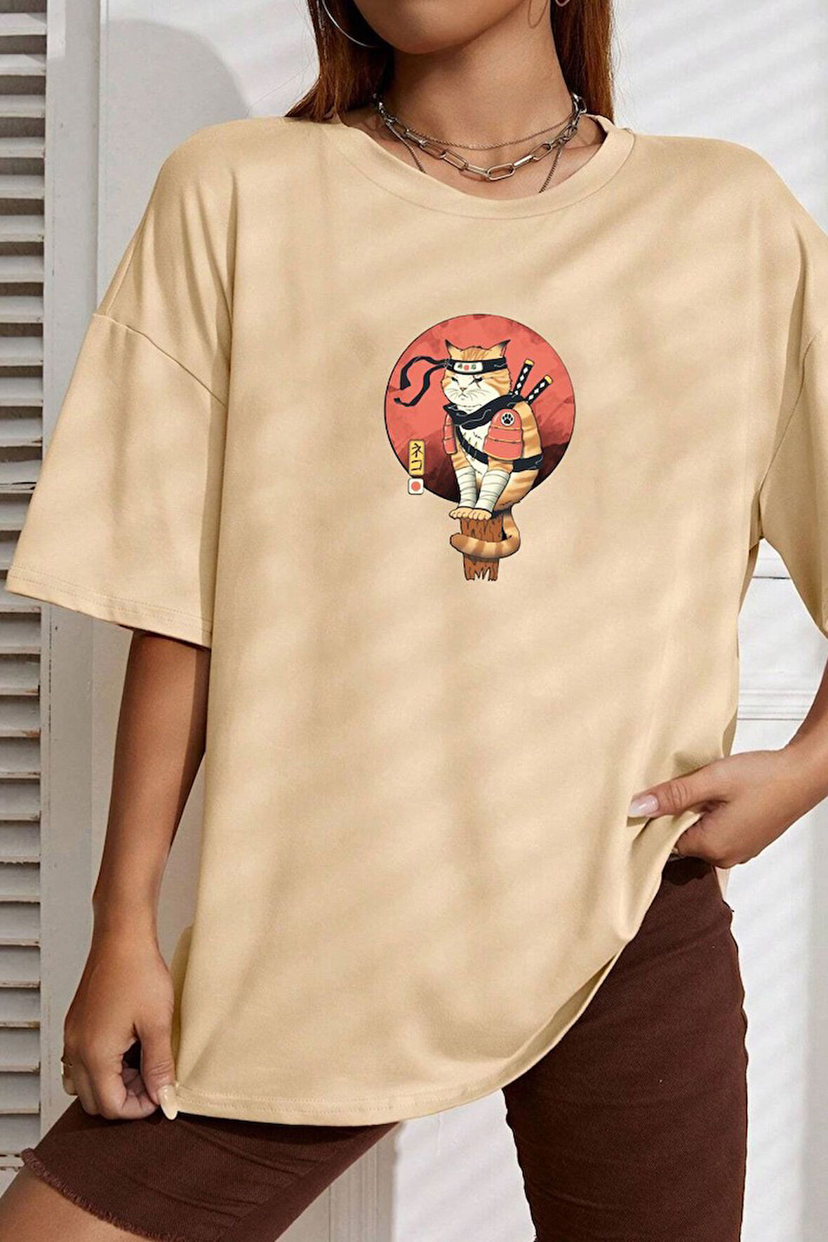 Uyguntarz Unisex Shinobi Baskılı T-shirt