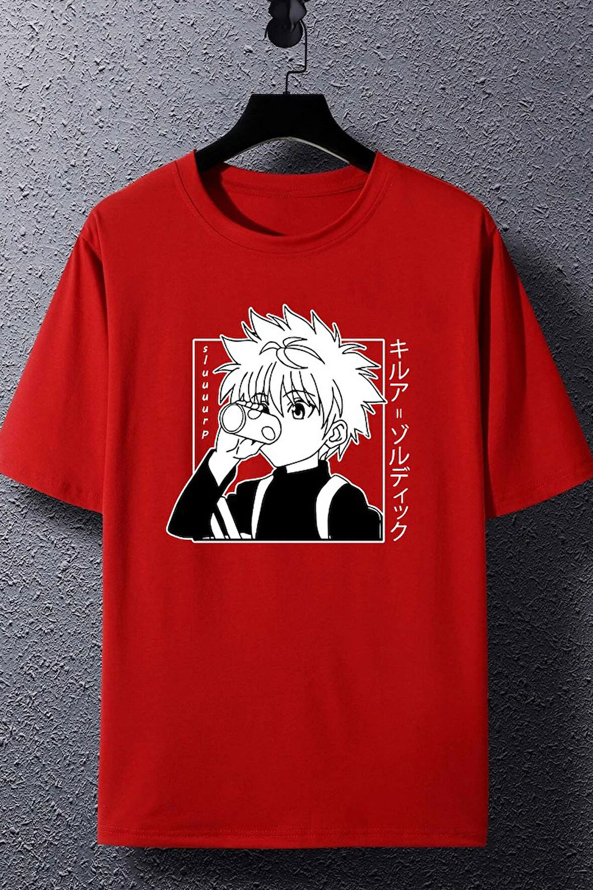 Uyguntarz Unisex Killua Zoldyck Baskılı T-shirt