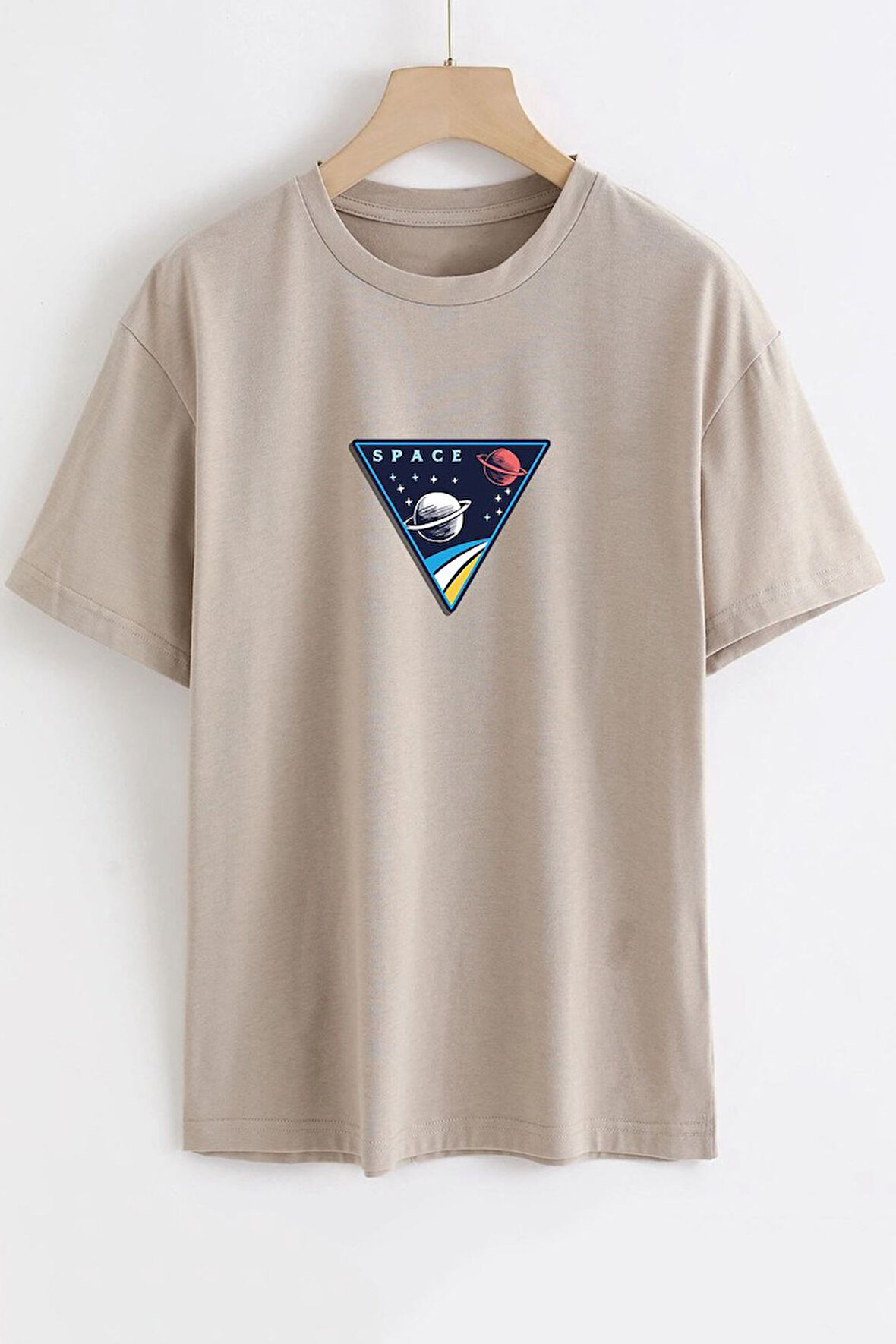 Unisex Space Baskılı T-shirt