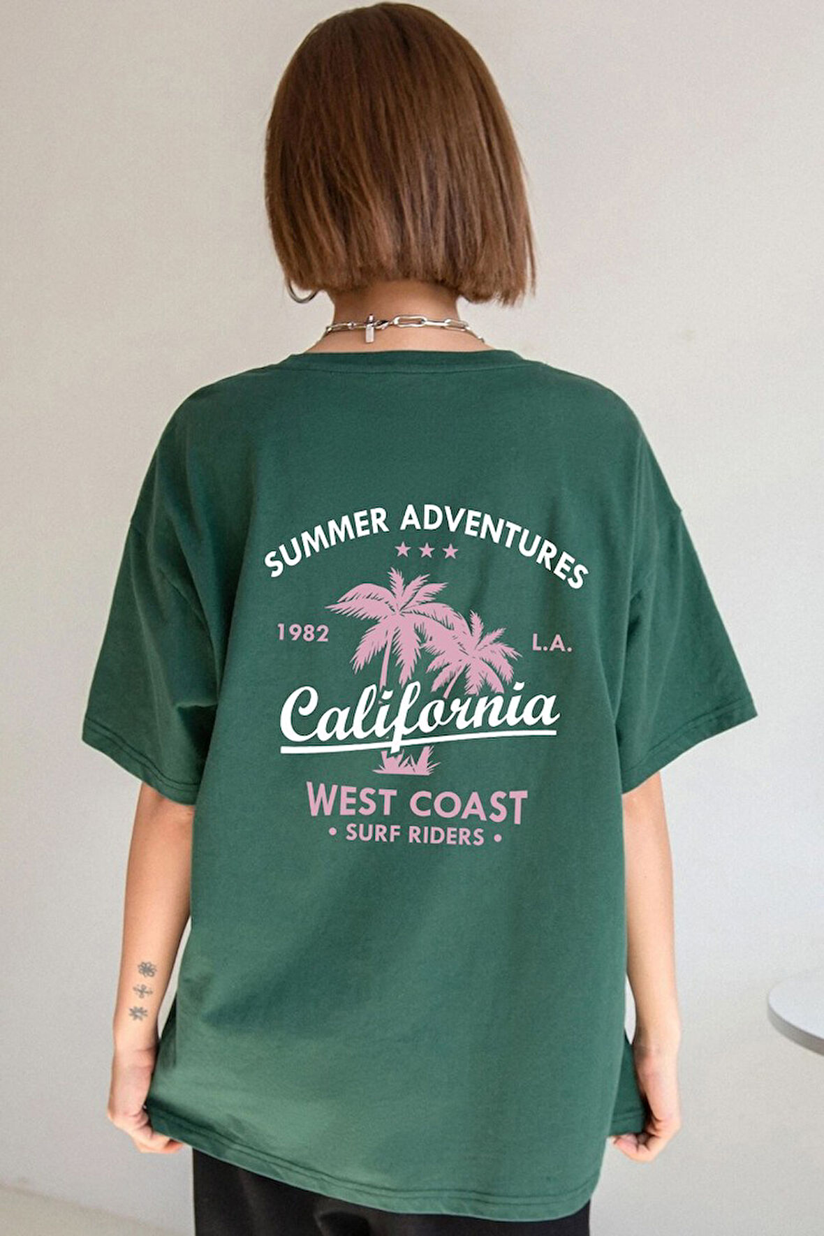 Uyguntarz Unisex California Baskılı T-shirt