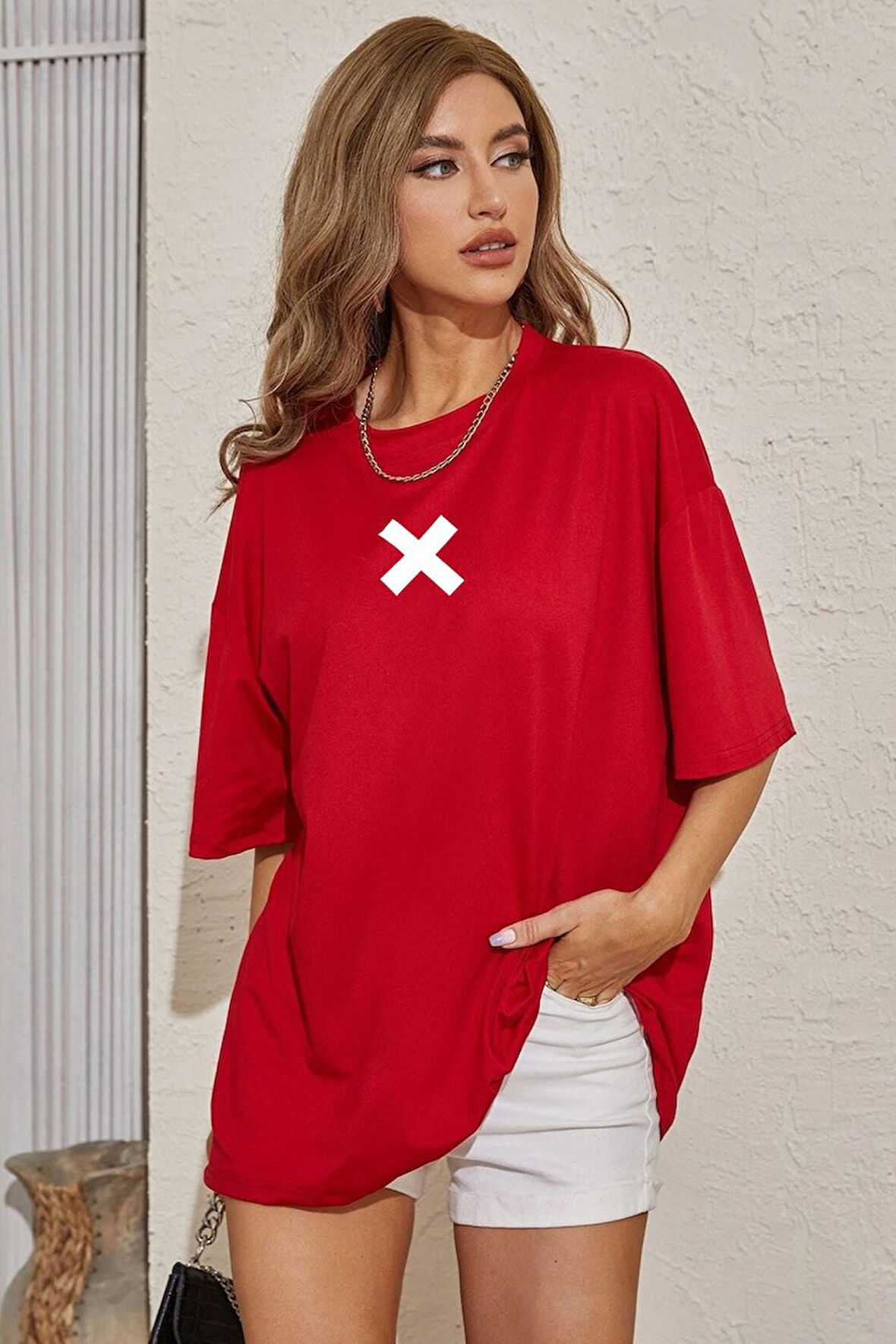 Uyguntarz Unisex X Baskılı T-shirt