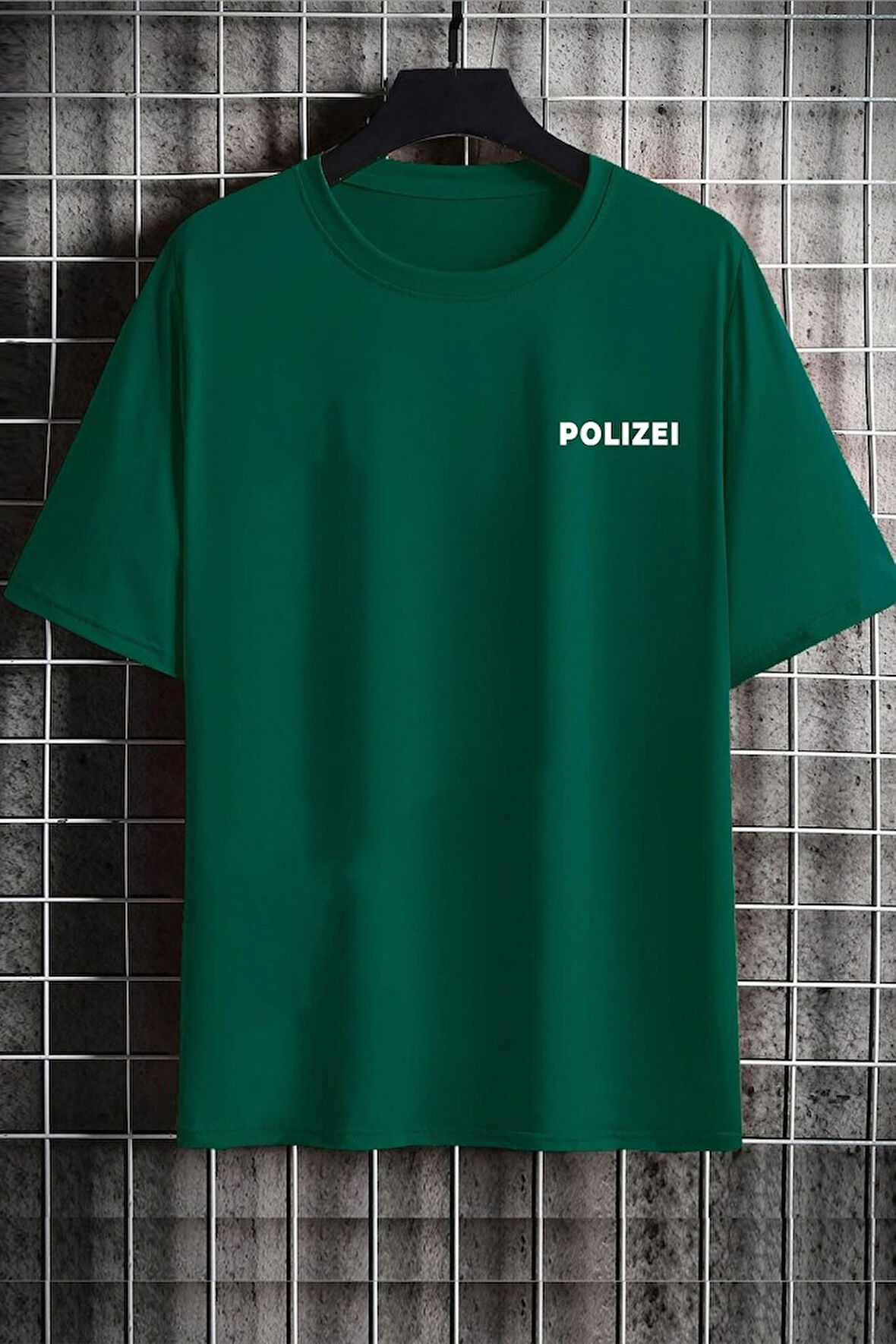 Uyguntarz Unisex Polizei Baskılı T-shirt