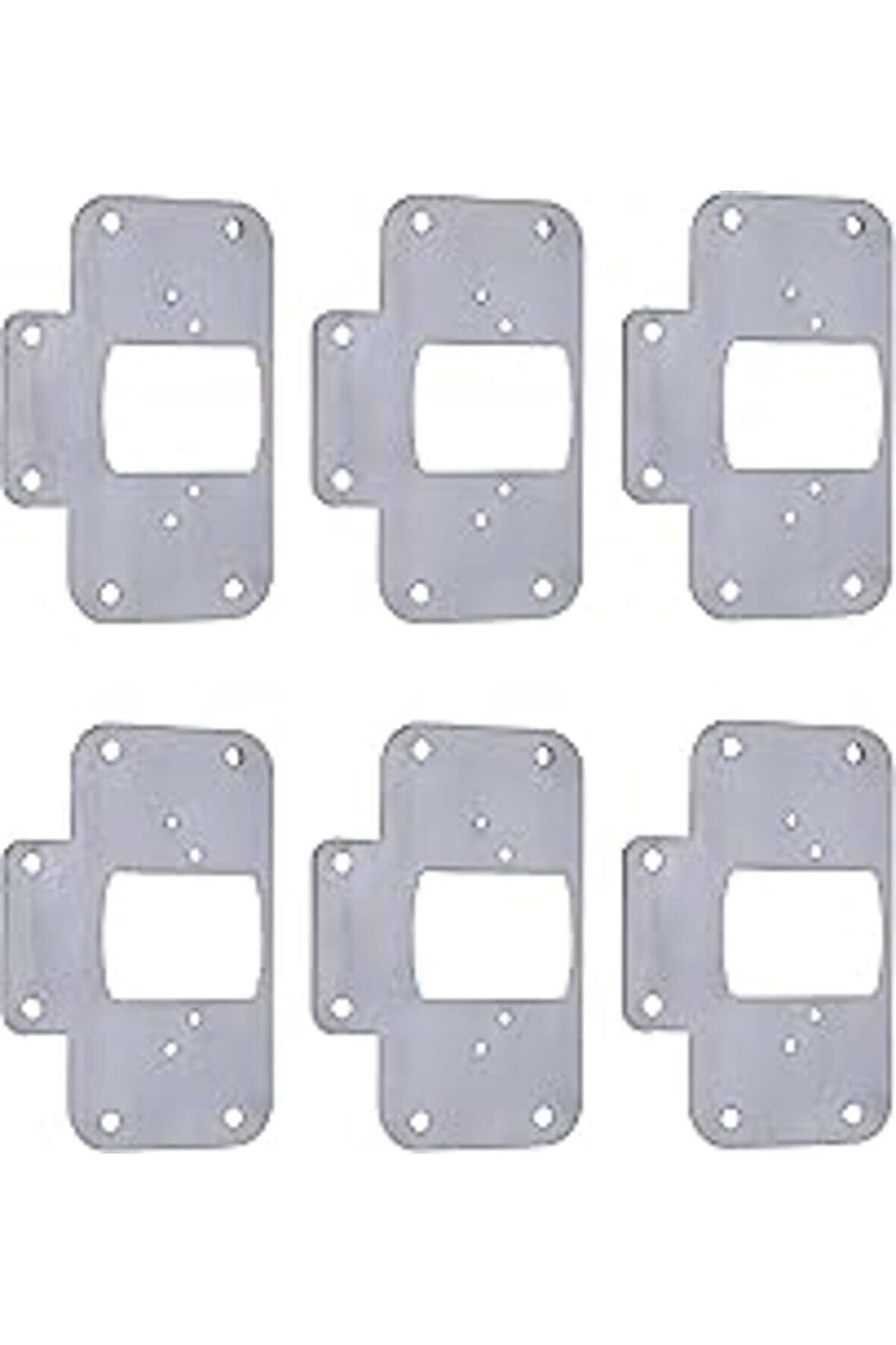 Dolap Kapak Taş Menteşe Tamir Sacı Nobel Pratik Onarım Kiti 6,5x9 Cm Yuva Tablası 6 Adet