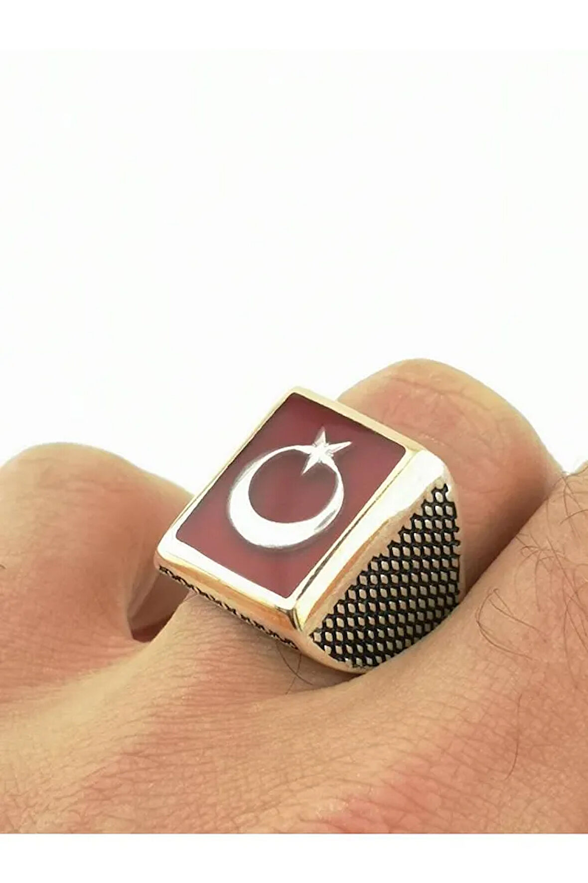 Teşkilat Gümüş Erkek Yüzüğü 925 Ayar