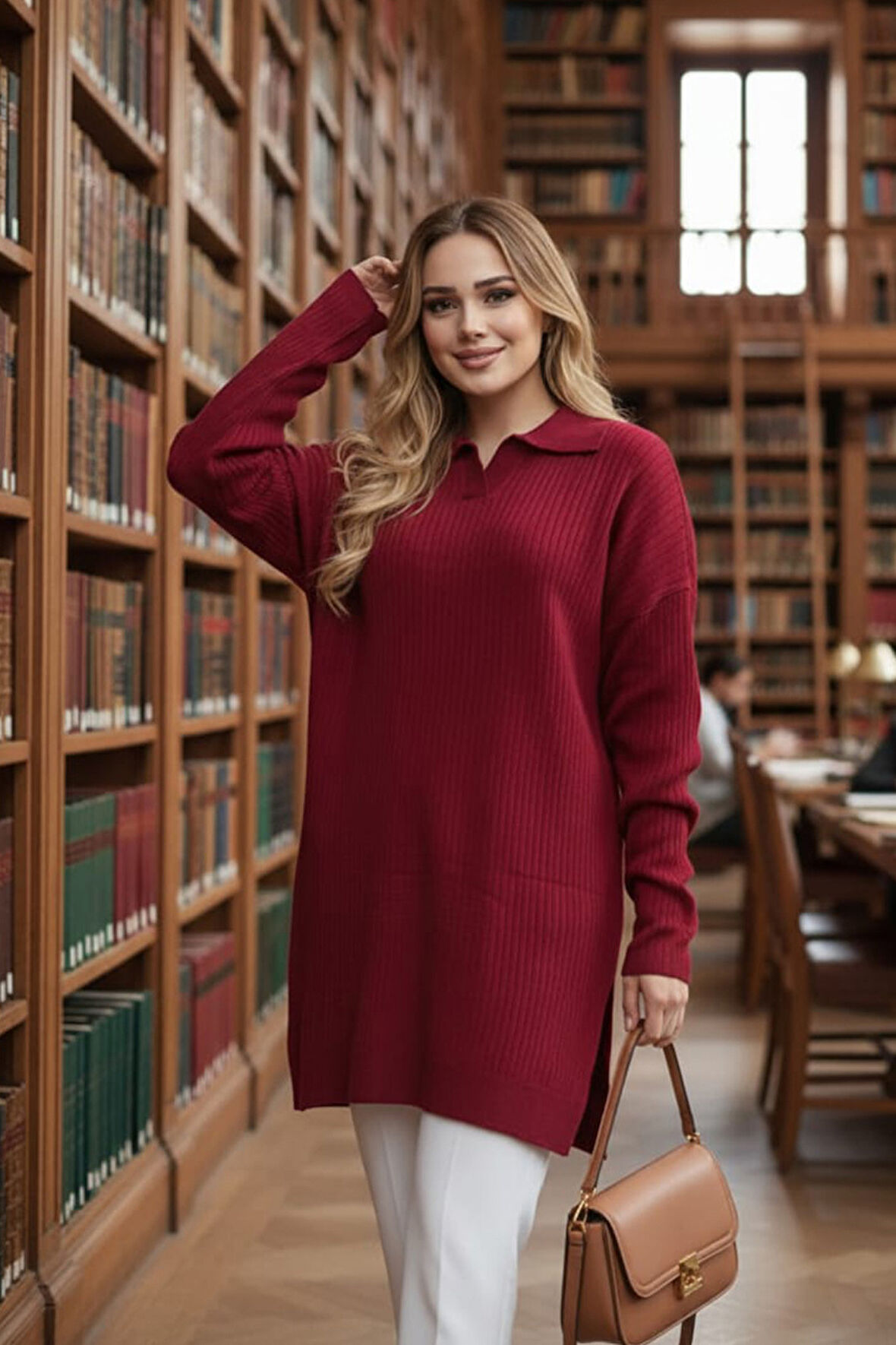 Fitilli Bordo Triko Kazak Tunik 65903BR2