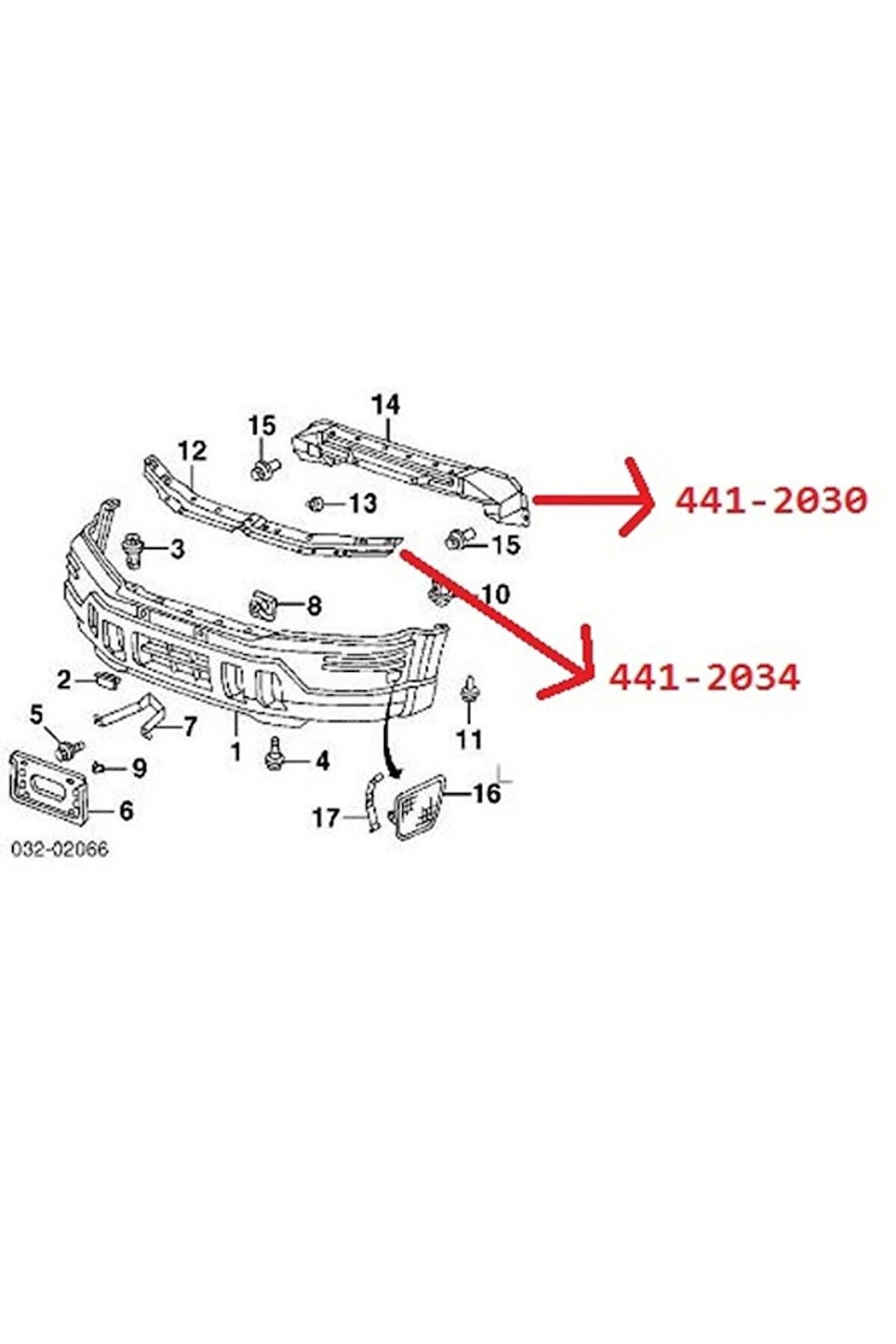 1997-2001 Honda Crv Ön Tampon Demiri Üst (Tw) (Adet) (Oem No:71141S10010Zz) TST11000