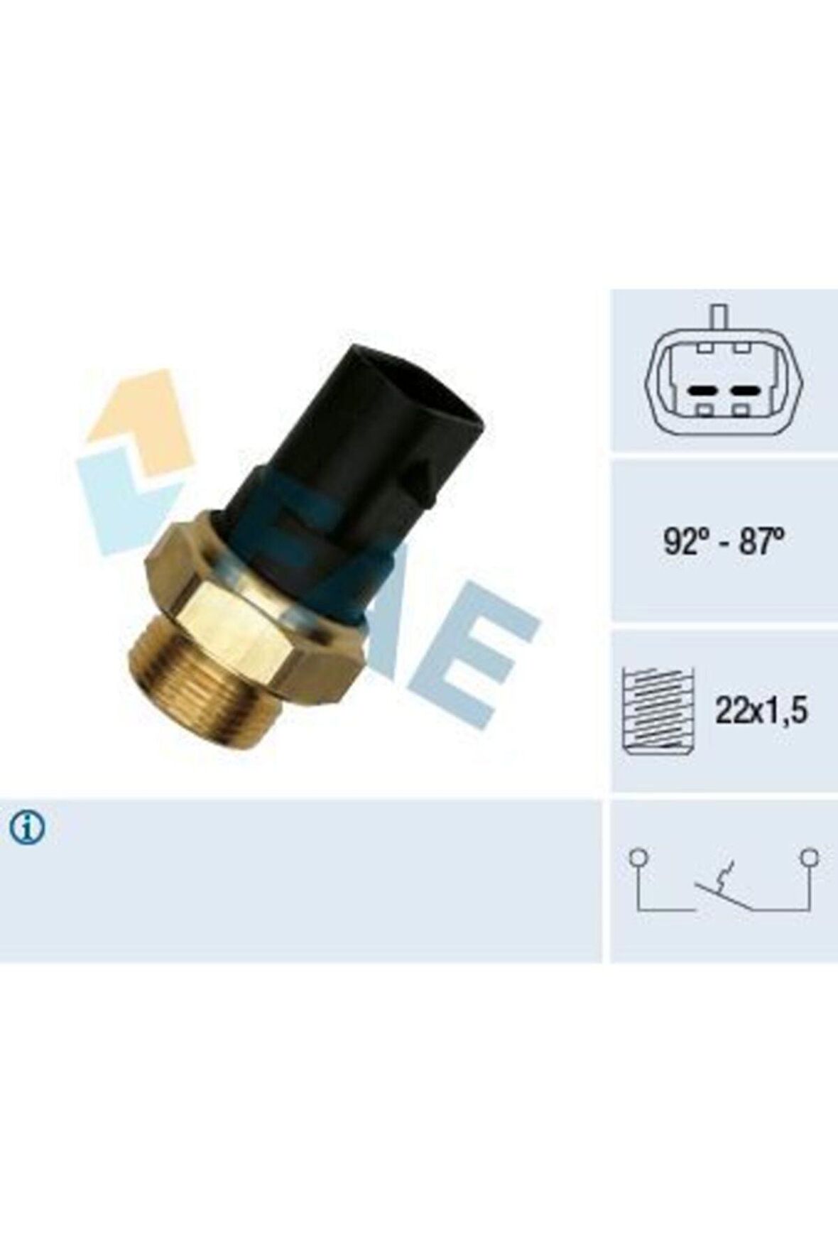 Fan Müşürü (92 - 87°) Tempra Tipo Uno Brava Bravo Palio Punto Albea (adet) (oem No:5992756)