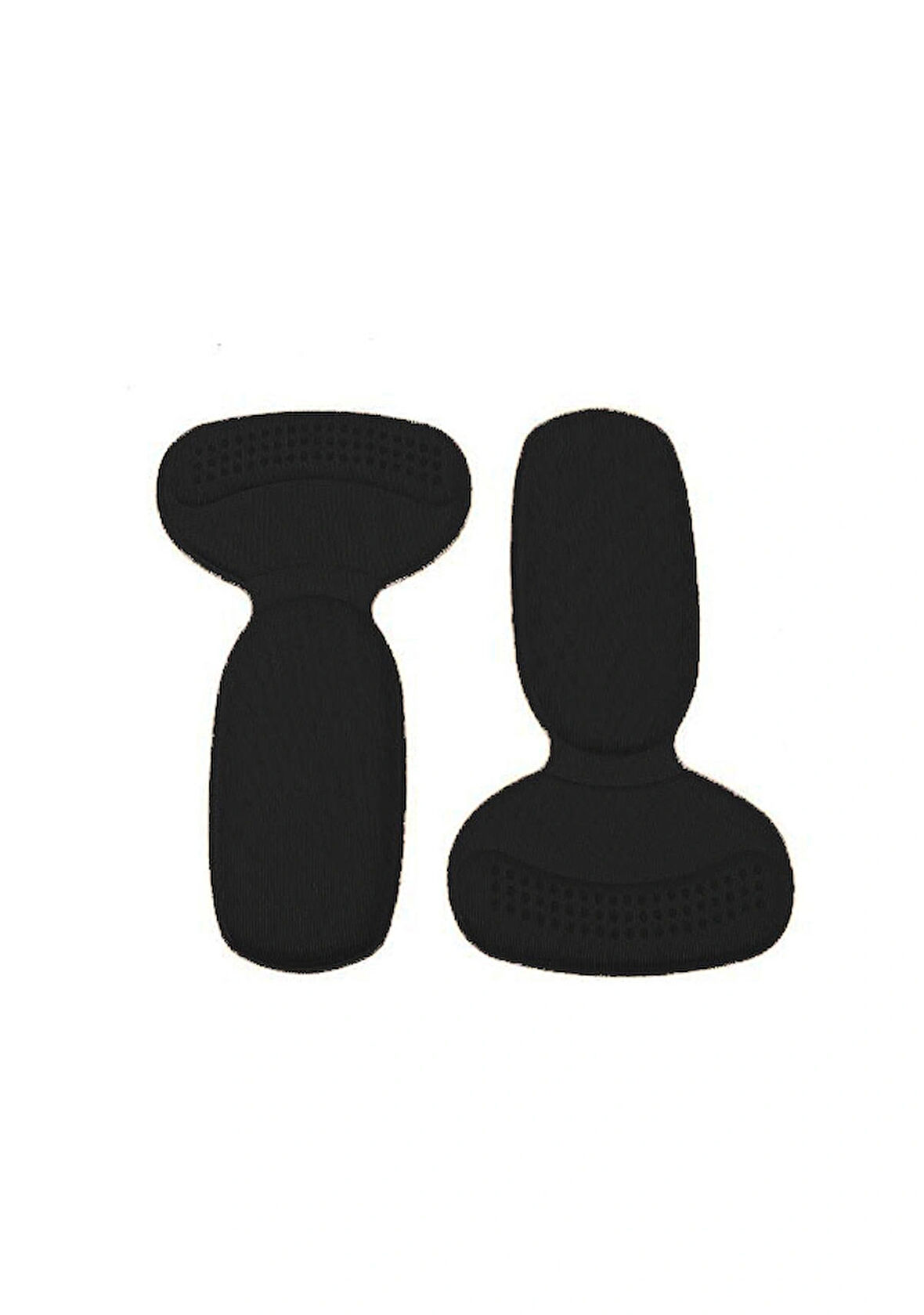 1 Çift T Şeklinde Ayakkabı Topuklu Tabanlık Spor Ayakkabı Aşınma Önleyici Ayak Pedleri Siyah