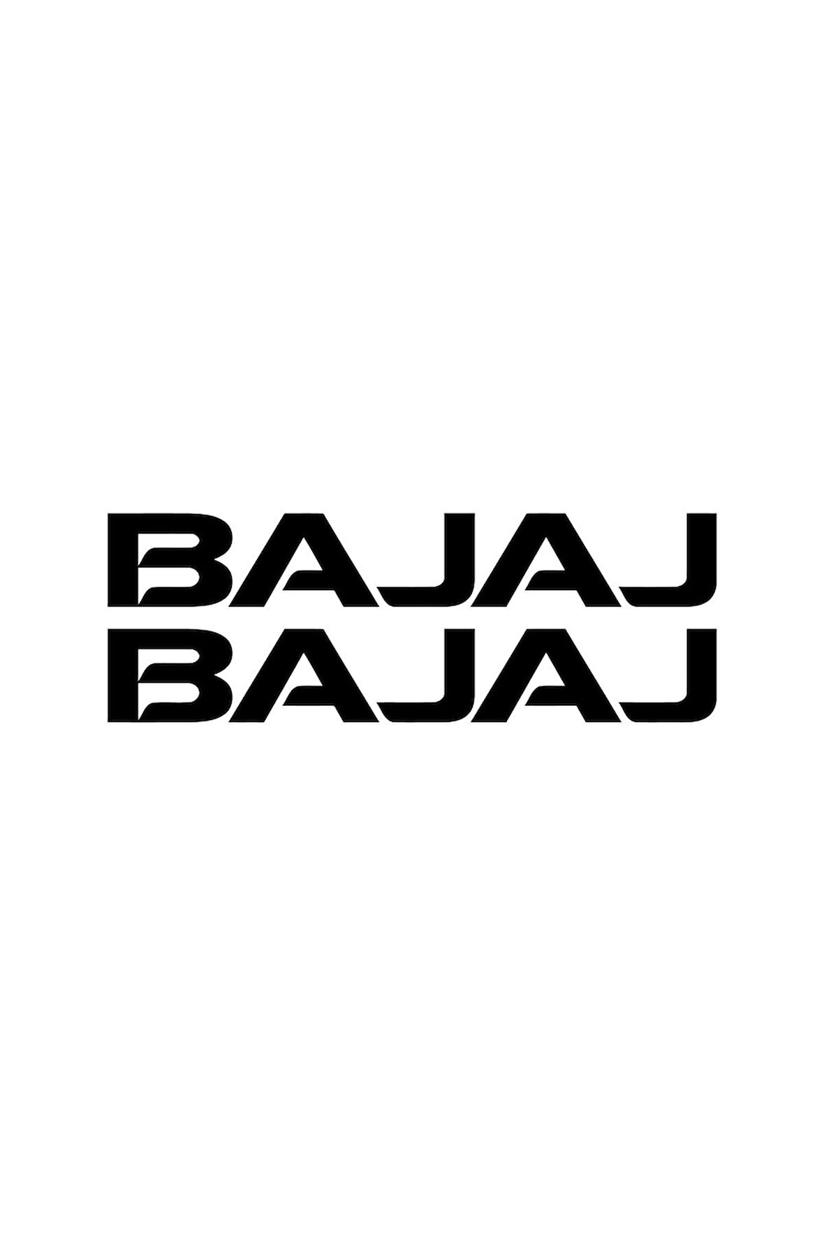 Bajaj Yazılı Mini Sticker Etiket Modeli