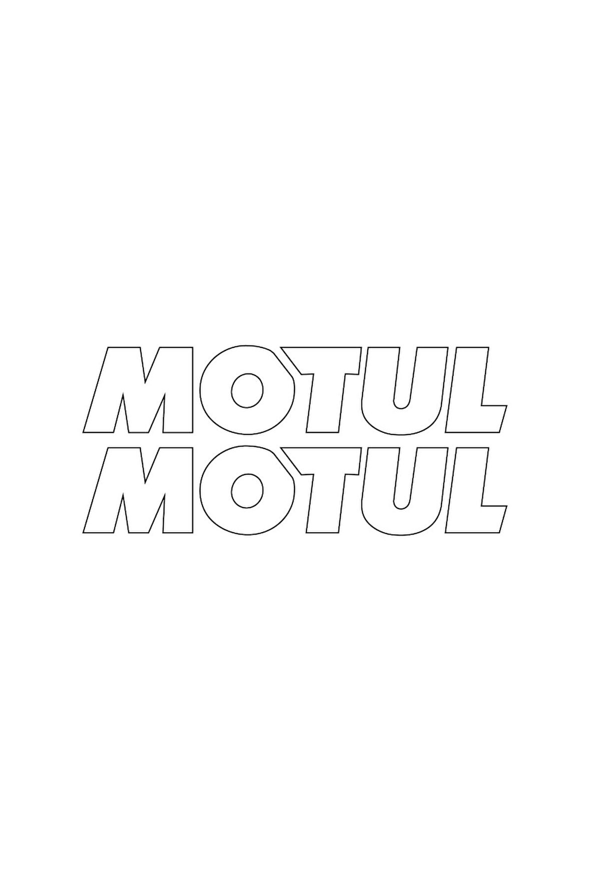 Motul Yazılı Mini Sticker Etiket Modeli