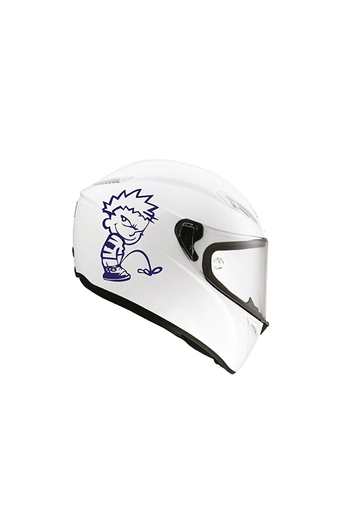 Tek Renk Pis Çocuk(dirty Boy Helmet Stickers) Kask Sticker Etiket Modeli