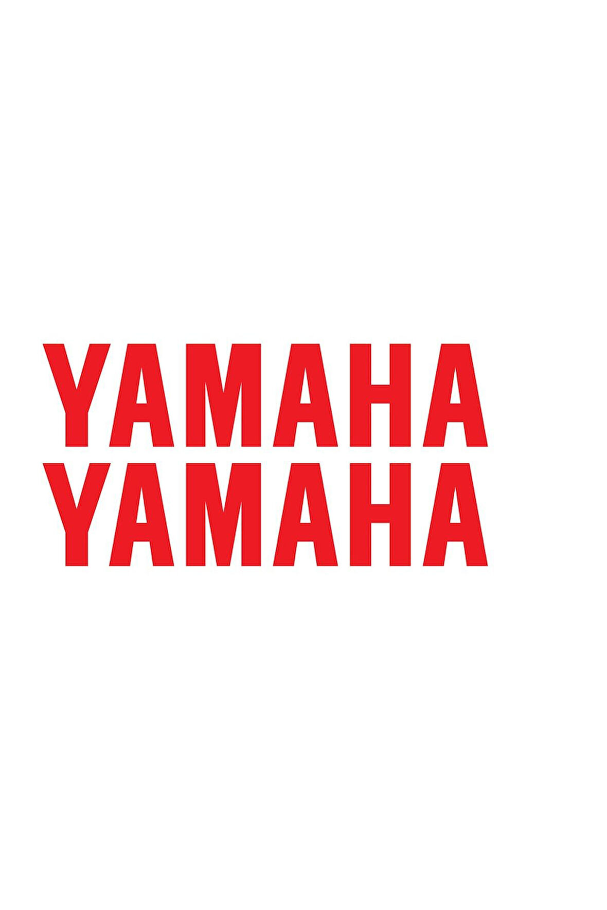 YAMAHA Yazılı Mini Sticker Etiket Modeli