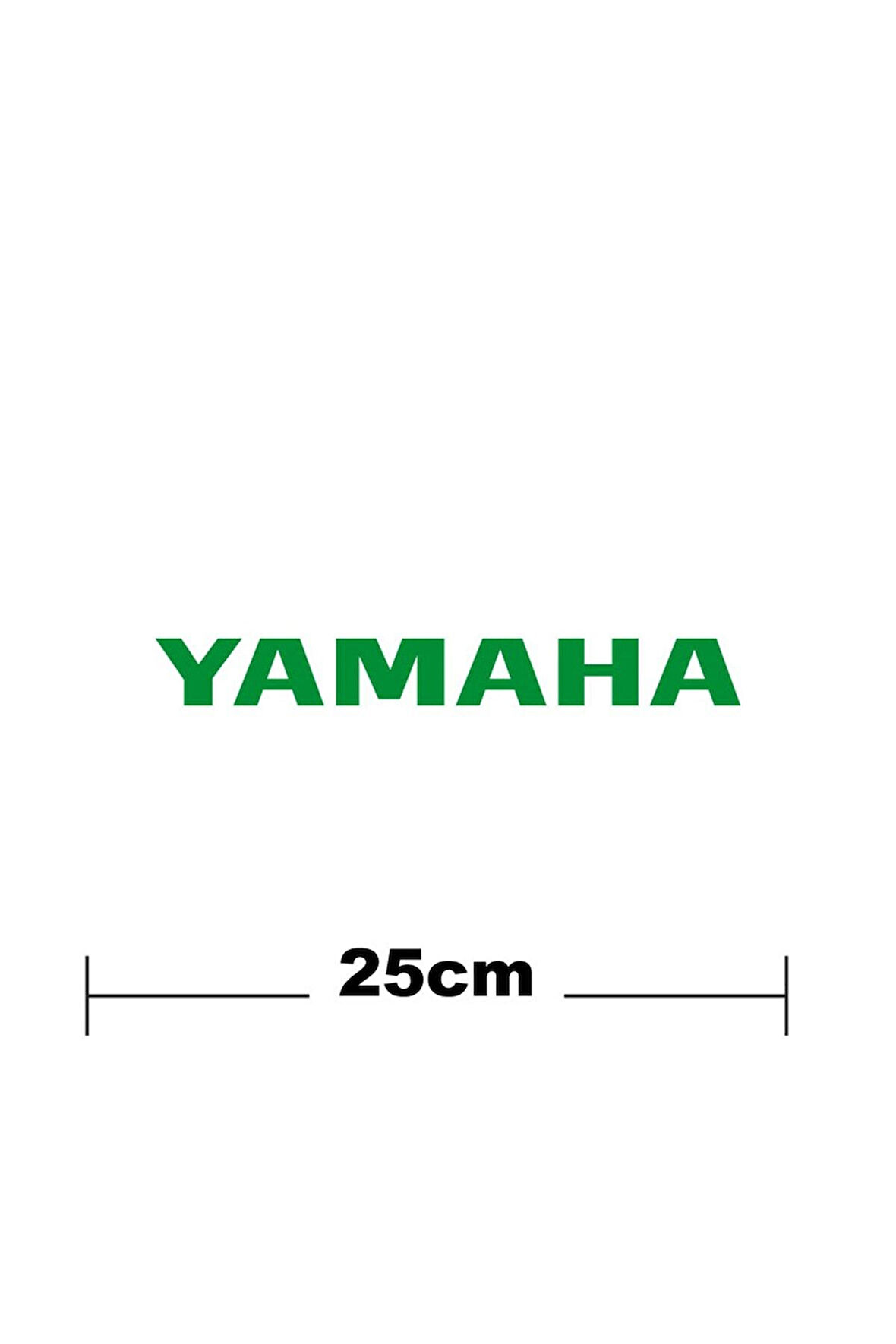 Yamaha Logo Yazı Sticker Etiket Tek Renk