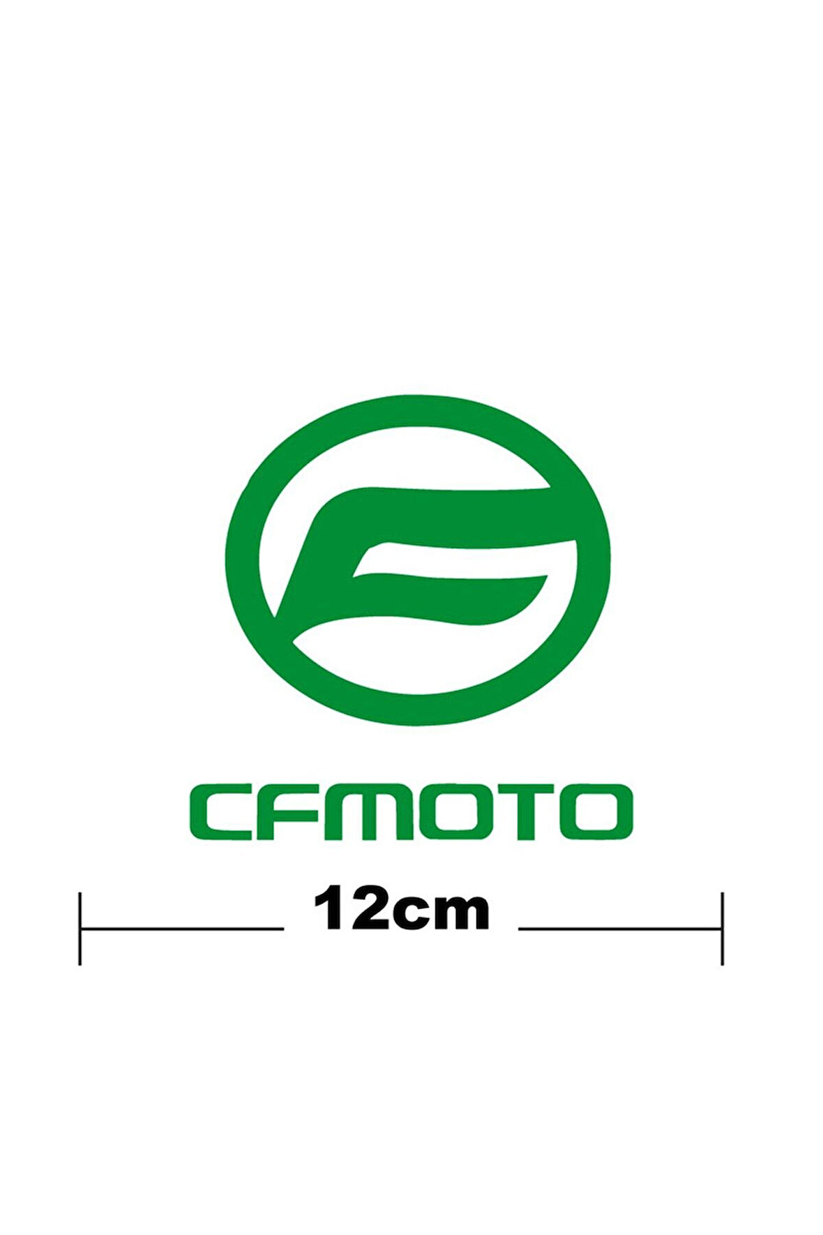 Cf Moto Logo Yazı Sticker Etiket Tek Renk
