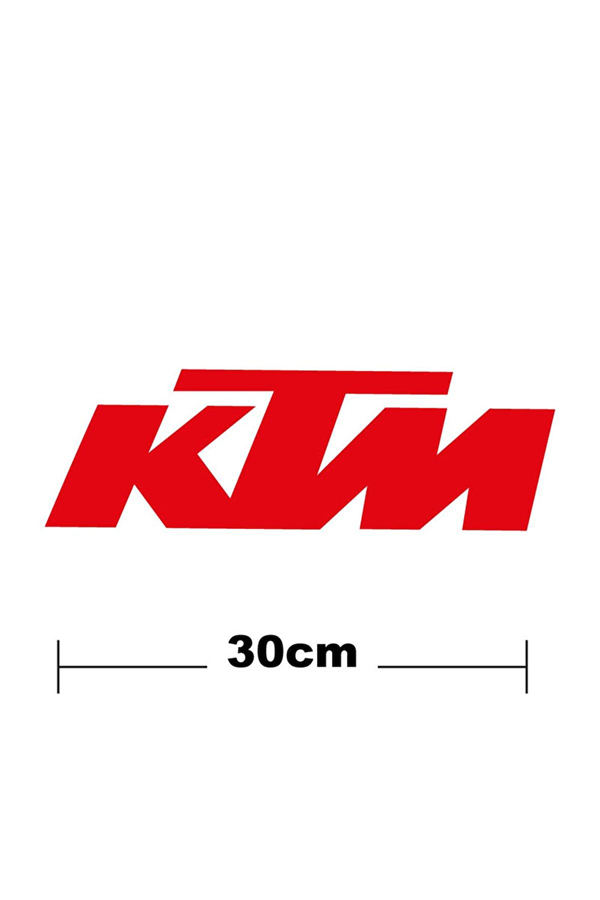 Ktm Logo Yazı Sticker Etiket Tek Renk