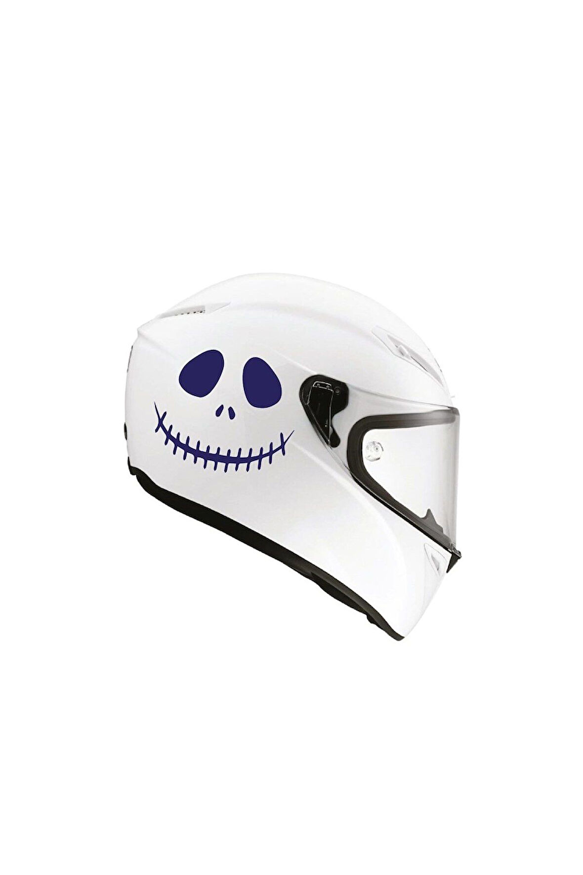 Tek Renk Soytarı (clown Helmet Stickers) Kask Sticker Etiket Modeli