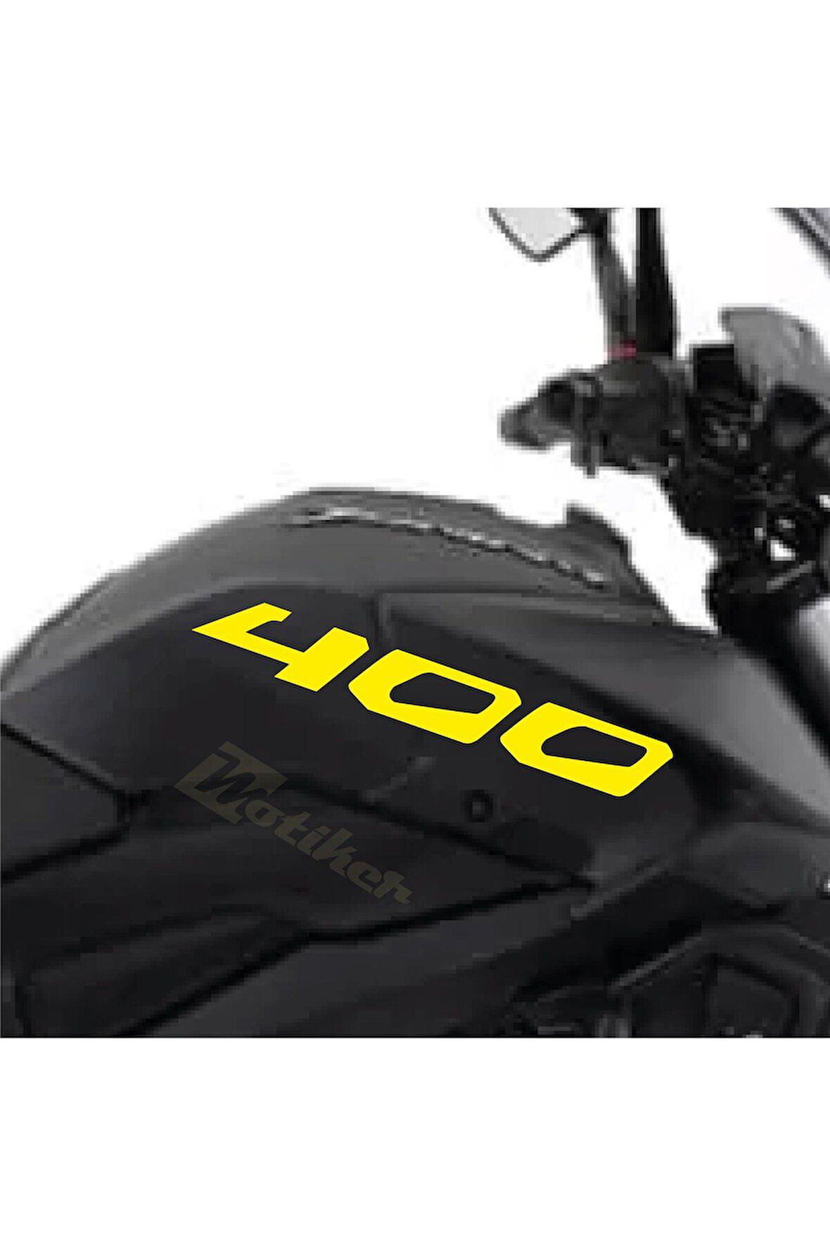 Bajaj Dominar Sarı 400 Yazı Sticker Etiket Modeli