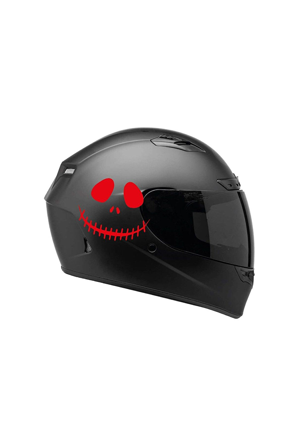 Tek Renk Soytarı (clown Helmet Stickers) Kask Sticker Etiket Modeli