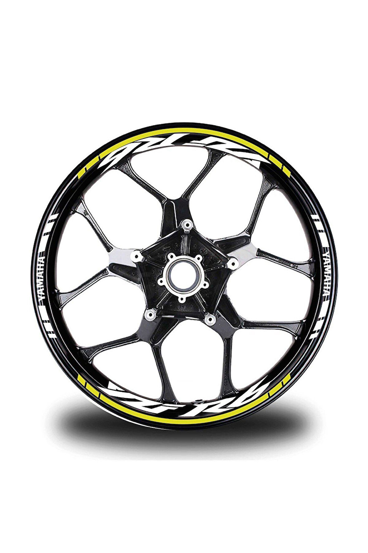 Sarı Yamaha R6 Jant Sticker Etiket