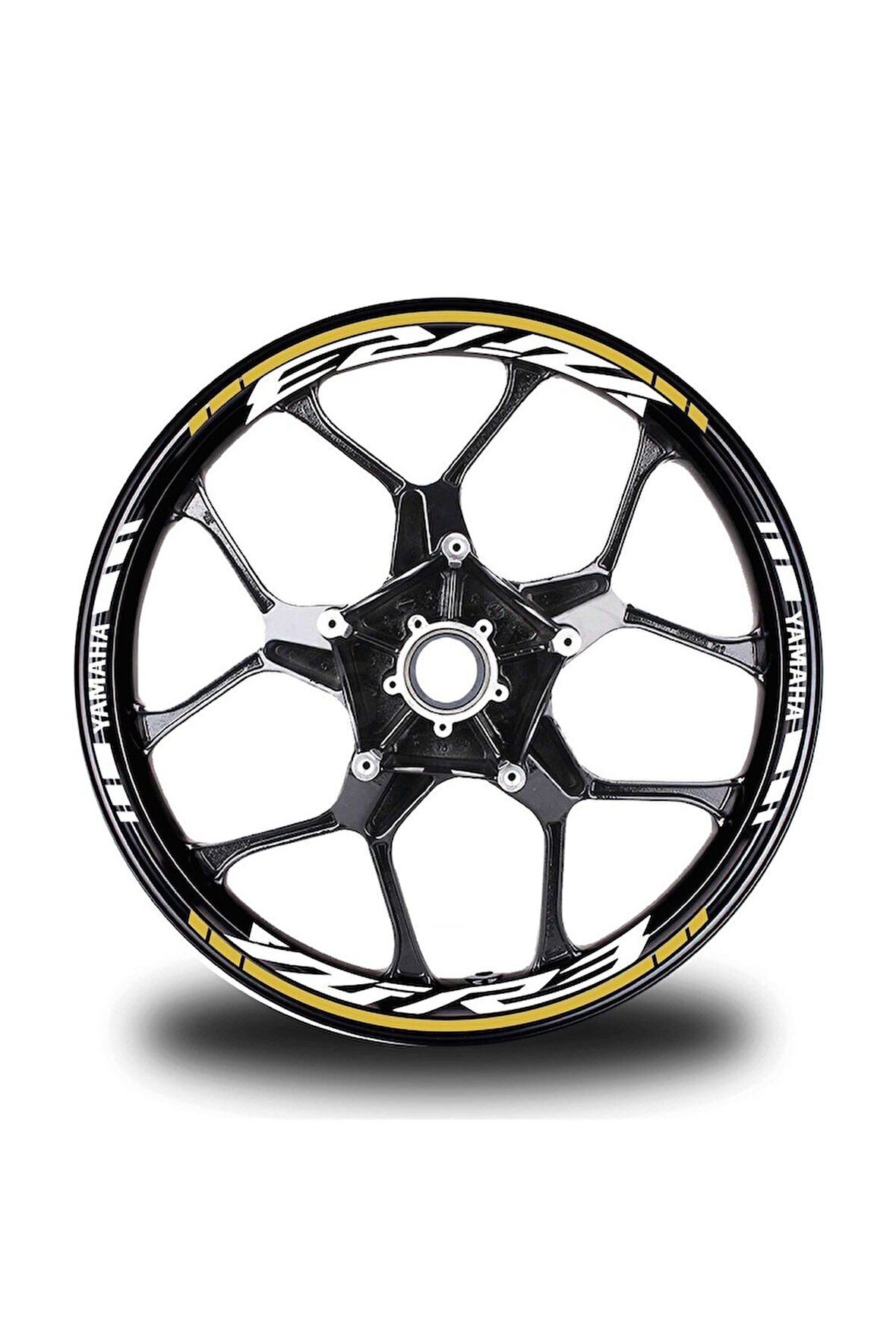 Koyu Sarı Yamaha YZF R3 Takım Jant Sticker Etiket