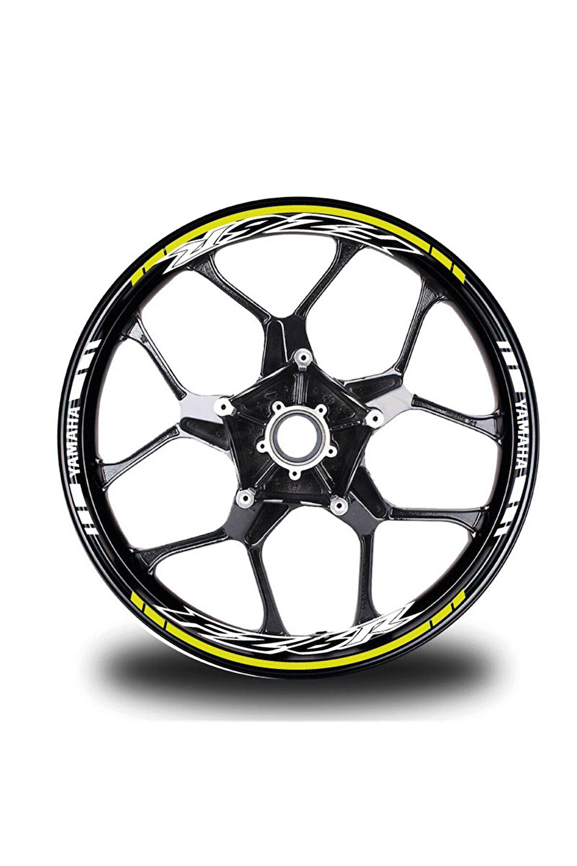 Neon Sarı Yamaha FZ6R Takım Jant Sticker Etiket