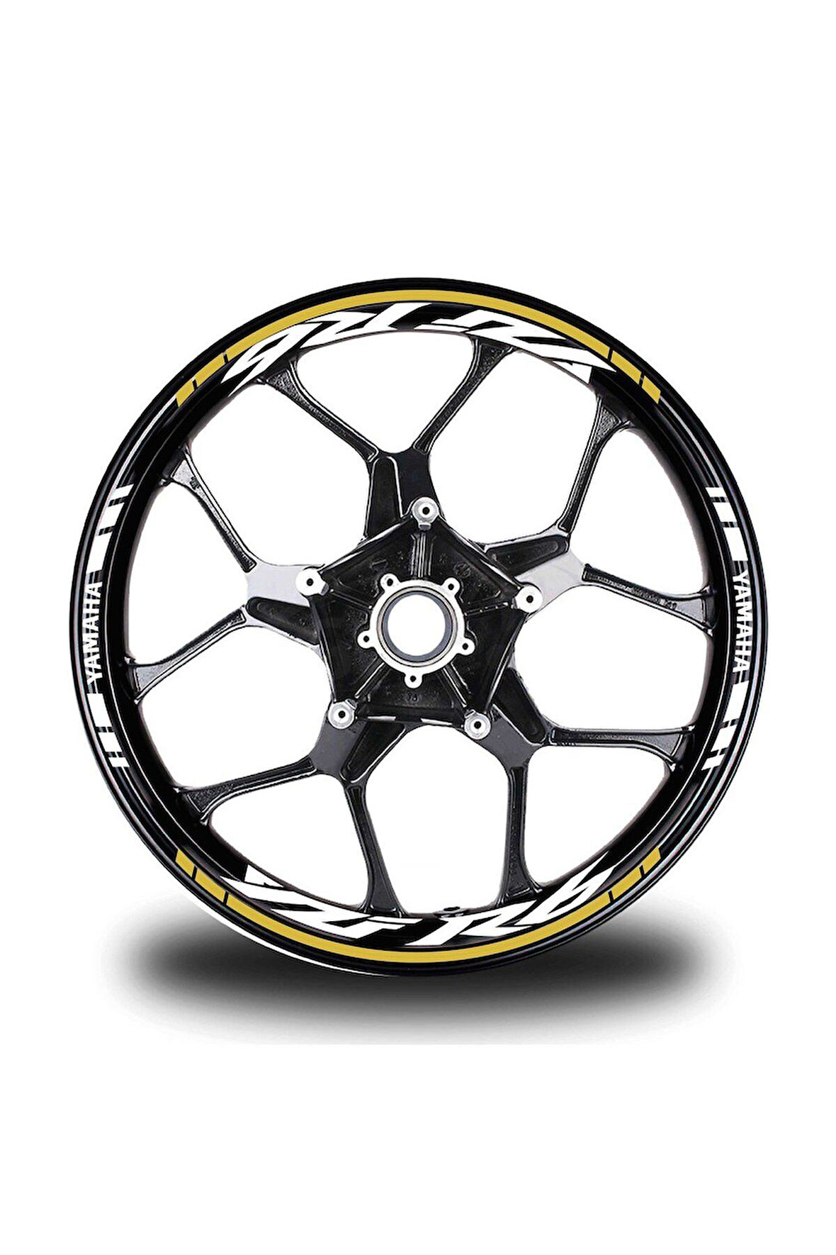 Koyu Sarı Yamaha R6 Jant Sticker Etiket
