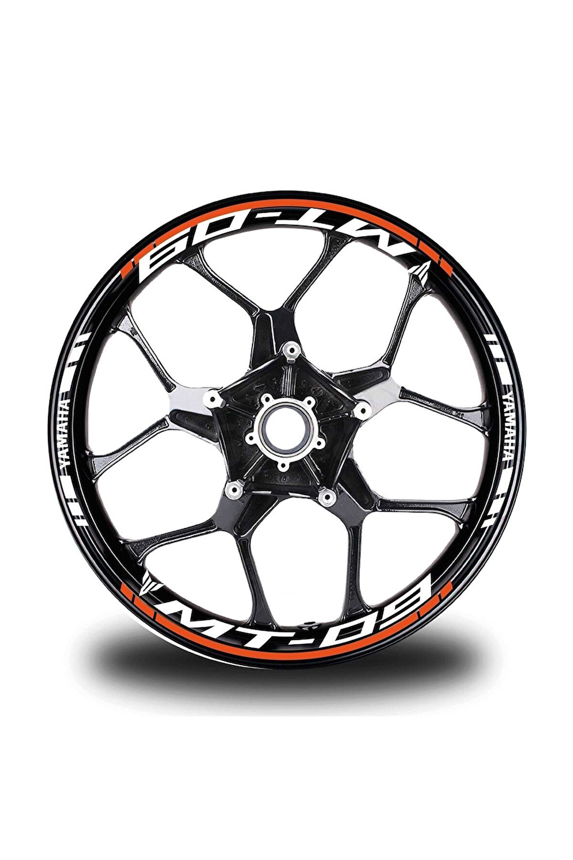 Turuncu Yamaha Fz6 Takım Jant Sticker Etiket