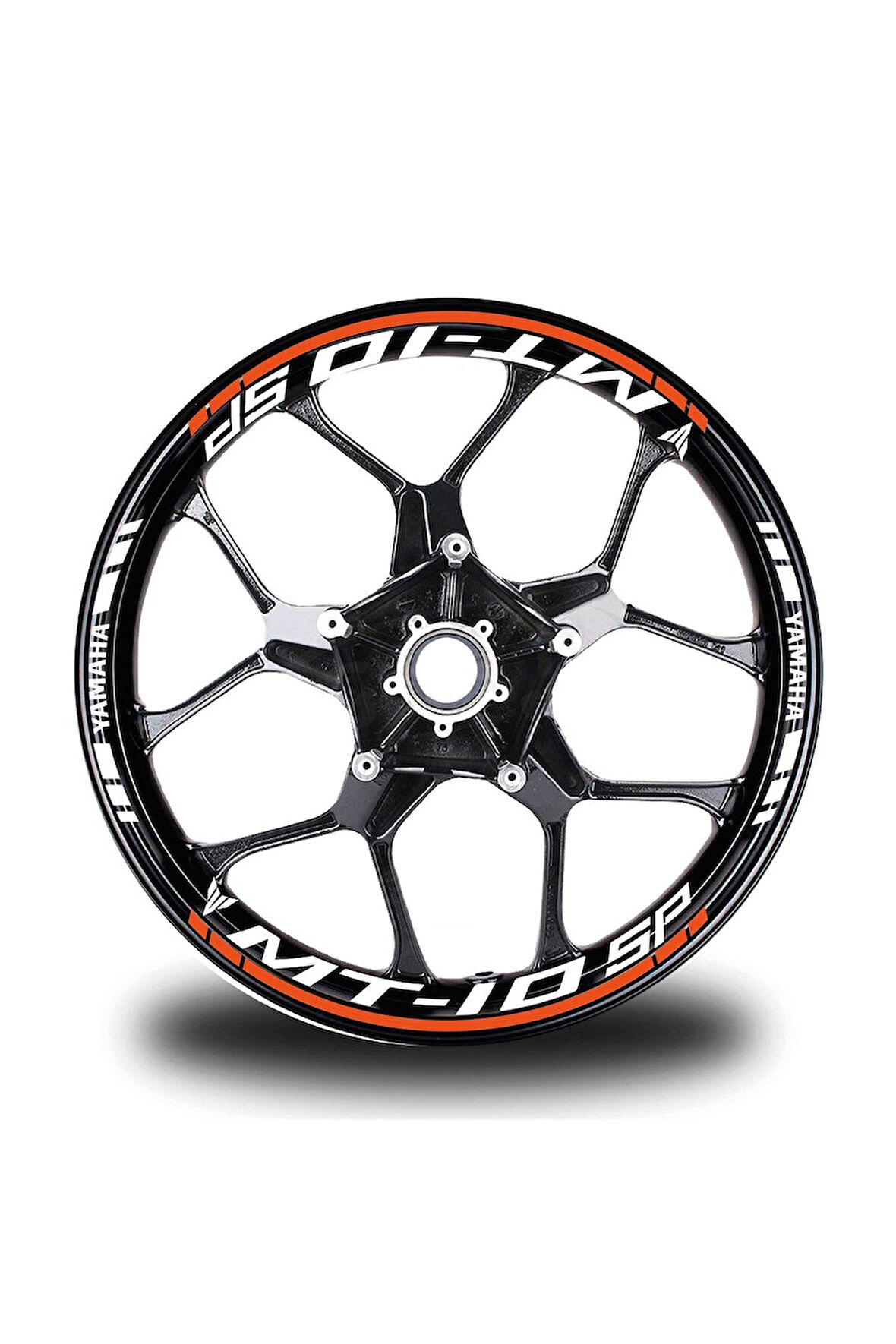 Turuncu Yamaha MT 10 SP Jant Sticker Etiket
