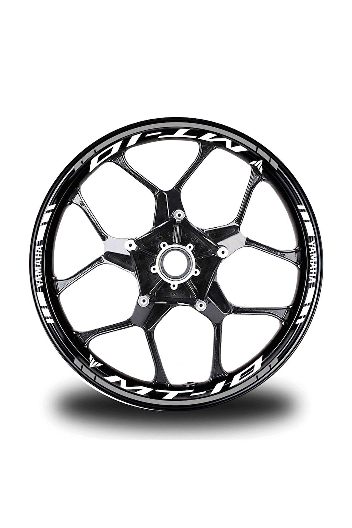 Gri Yamaha MT 10 Takım Jant Sticker Etiket