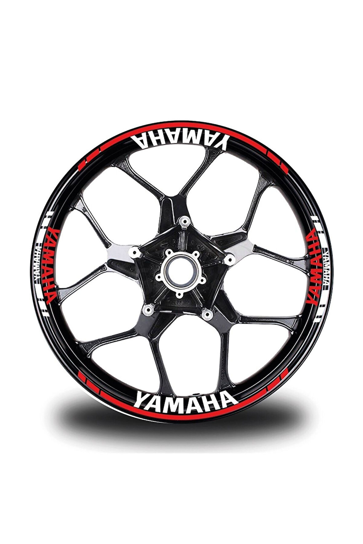 Yamaha Xmax 2 Kesikli Kırmızı Renk Sticker Modeli Jant Dahil