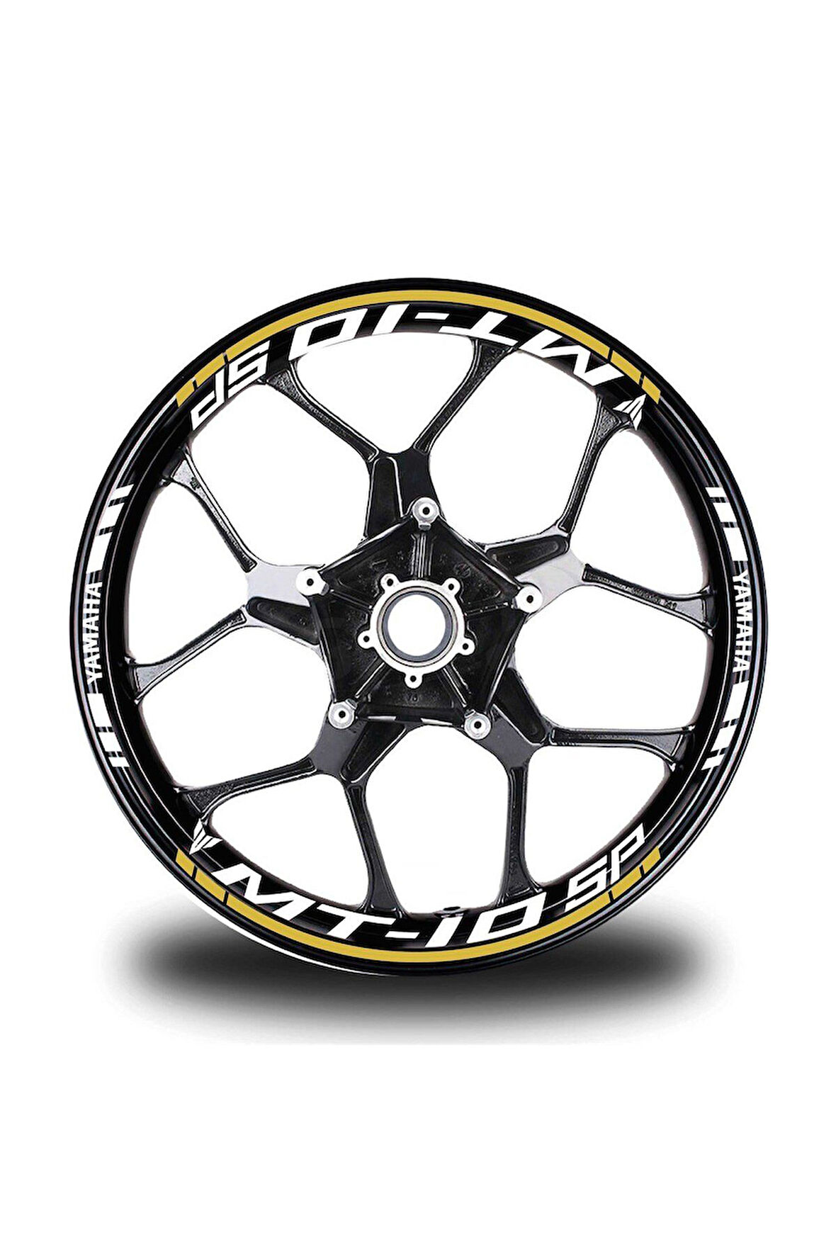 Koyu Sarı Yamaha MT 10 SP Jant Sticker Etiket