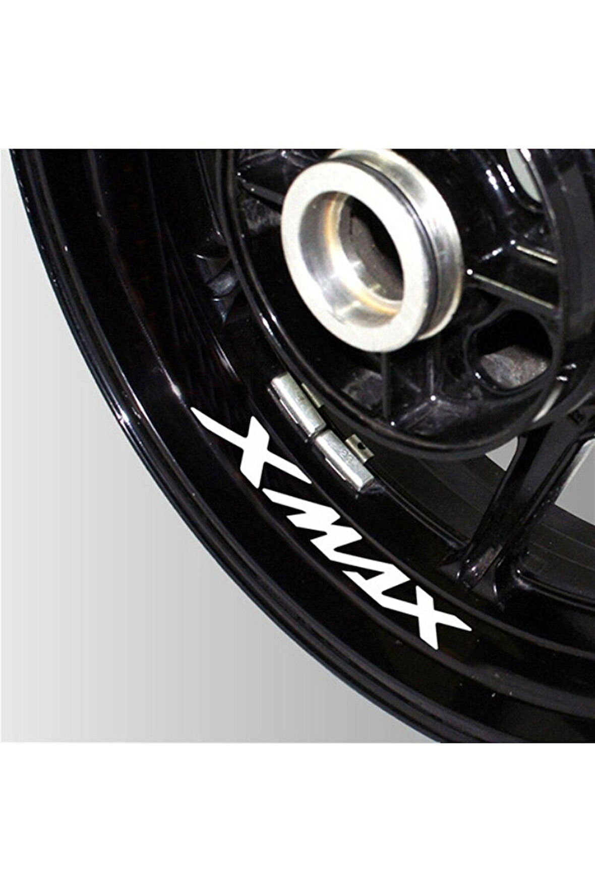 Yamaha XMAX Beyaz Jant Sticker Etiket Modeli