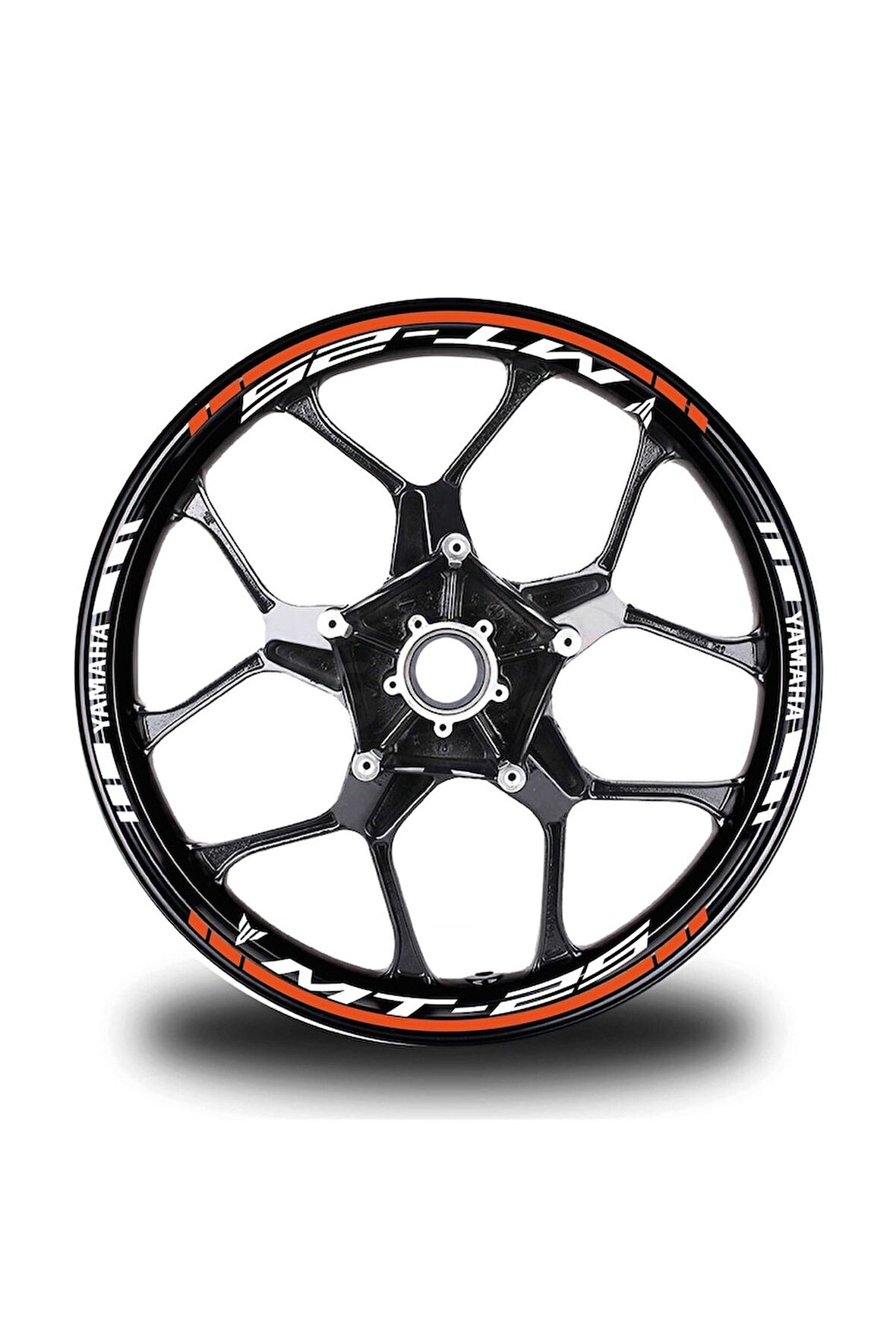 Turuncu Yamaha R1 Takım Jant Sticker Etiket
