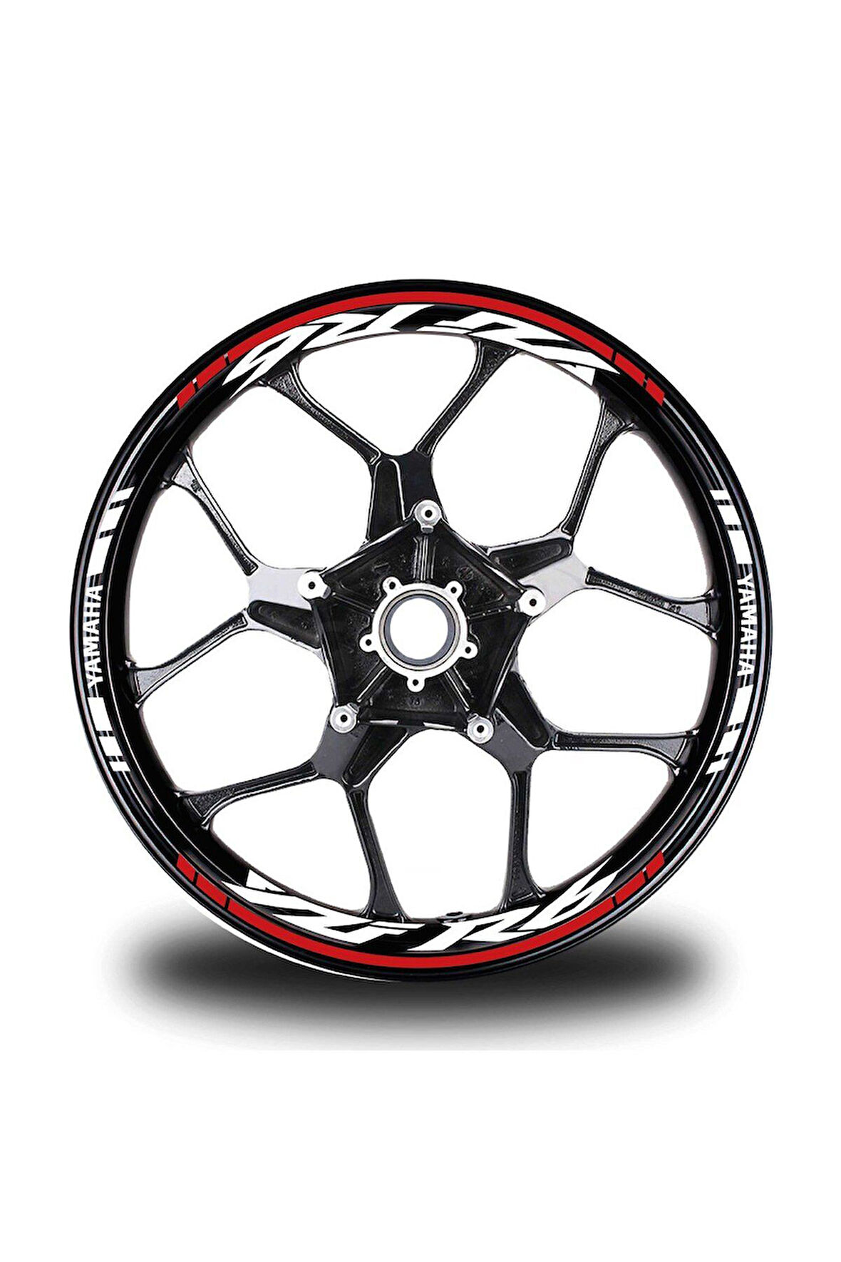 Kırmızı Yamaha R6 Jant Sticker Etiket